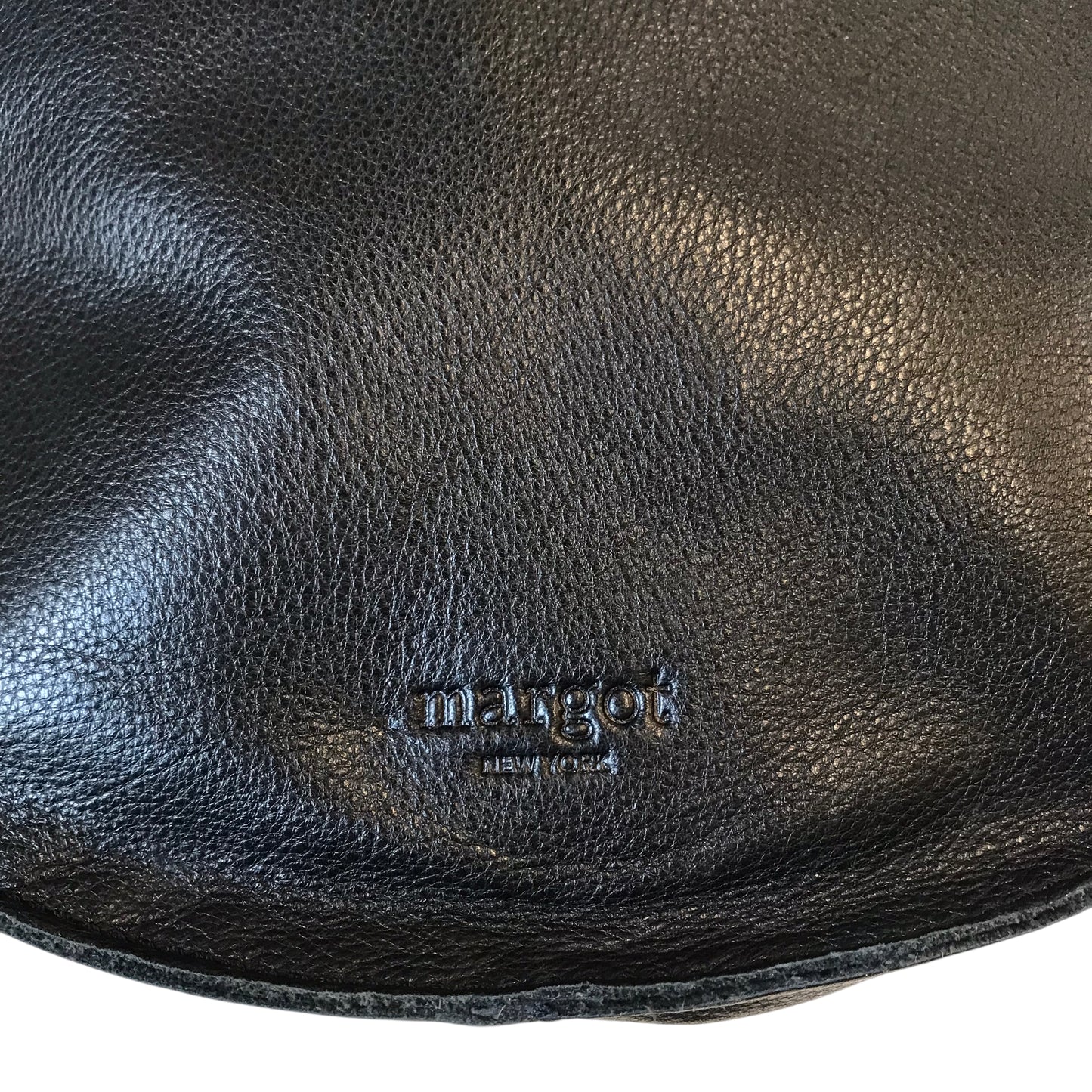 Handbag Leather By Margot In Black, Size:Small