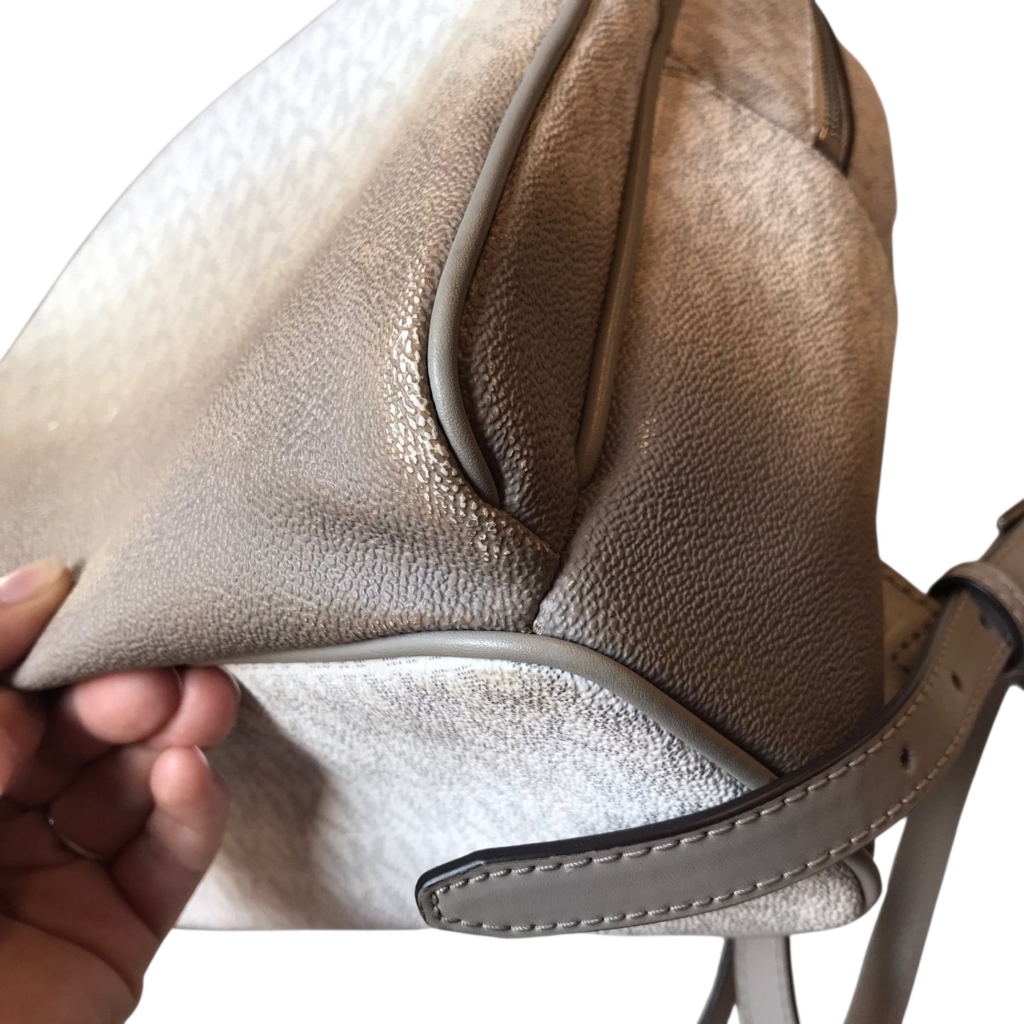 Backpack Designer By Michael Kors In Ivory, Size:Medium