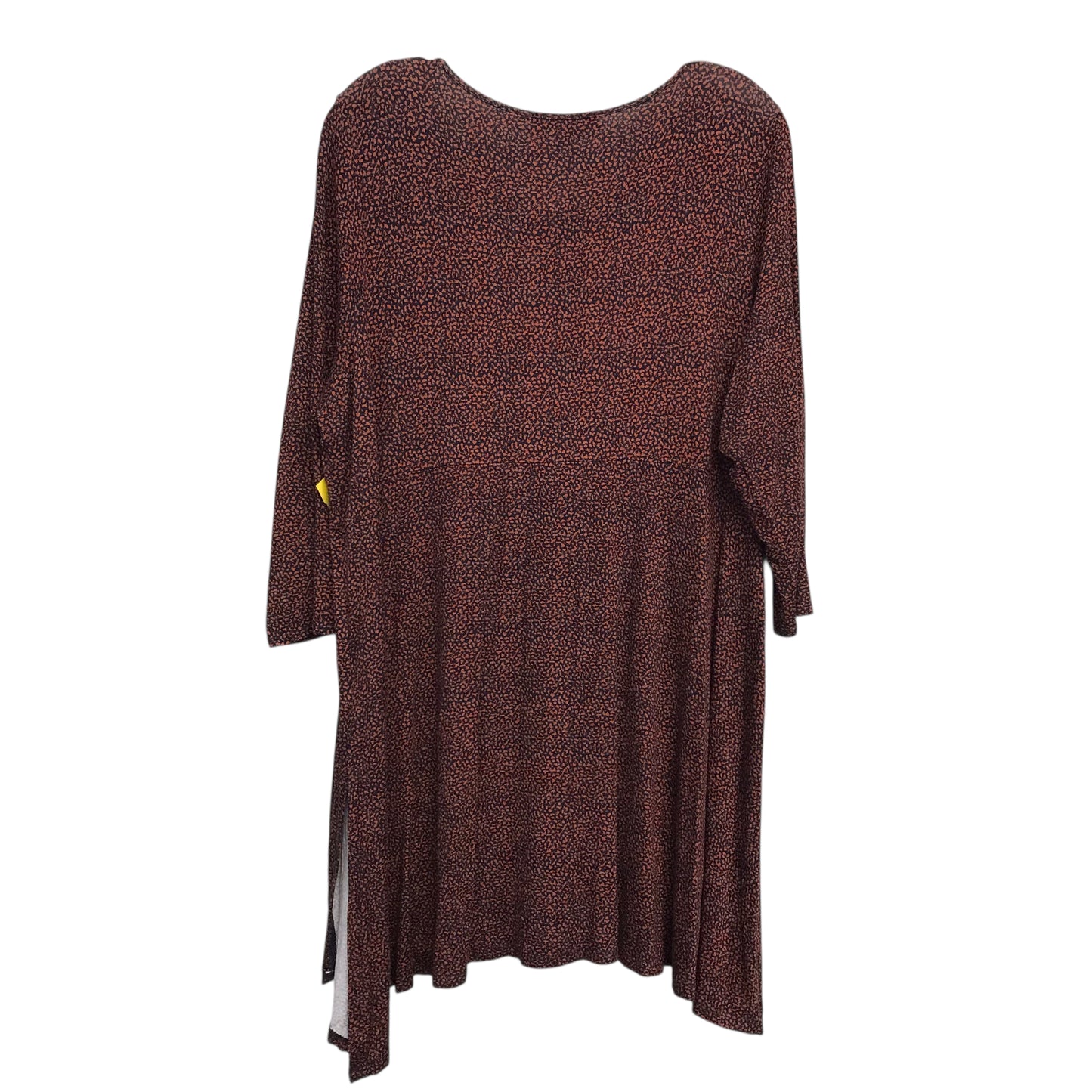 Top Ls Basic By Philosophy In Black & Orange, Size:1X