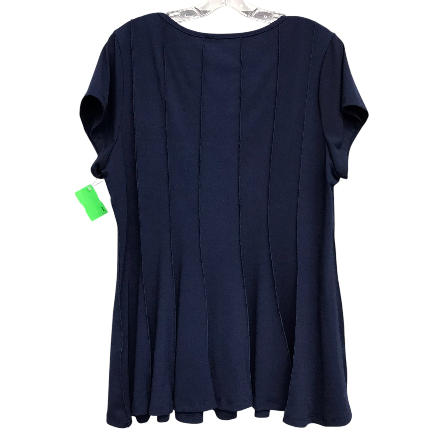 Top Ss By Maria Gabrielle In Navy, Size:3X