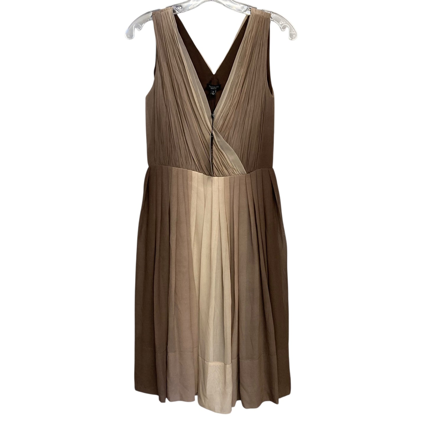 Dress Party Short By Talbots In Brown & Tan, Size:S