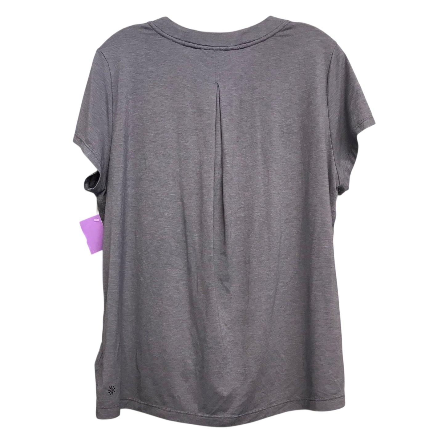 Athletic Top Ss By Athleta In Grey, Size:Xs