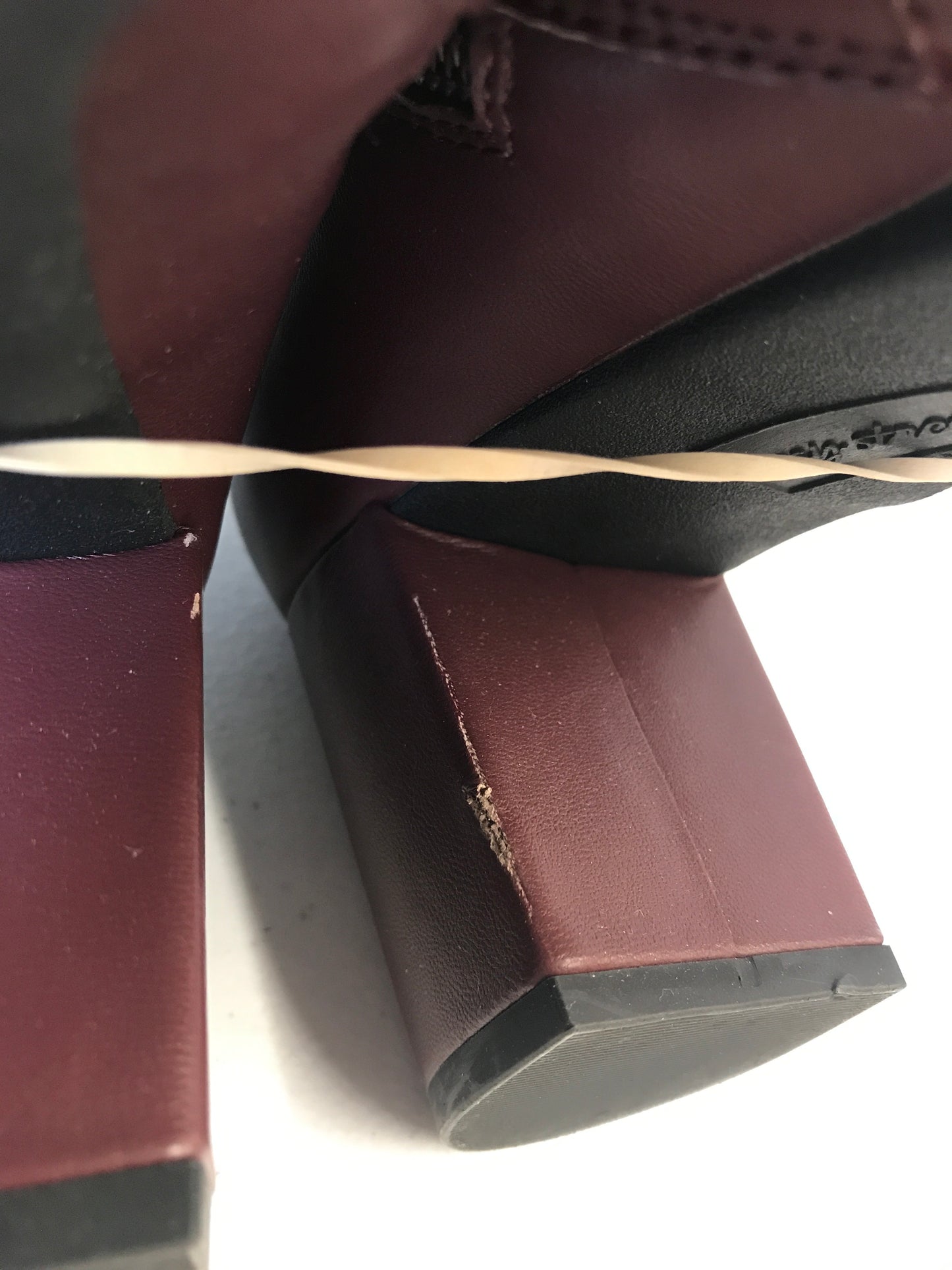 Boots Ankle Heels By Easy Street In Maroon, Size:9