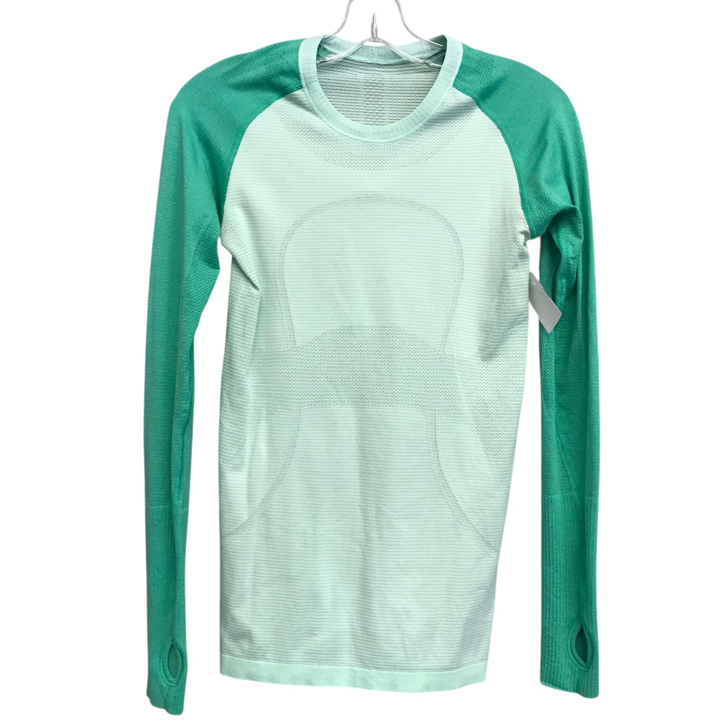 Athletic Top Ls Crewneck By Lululemon In Green, Size:M