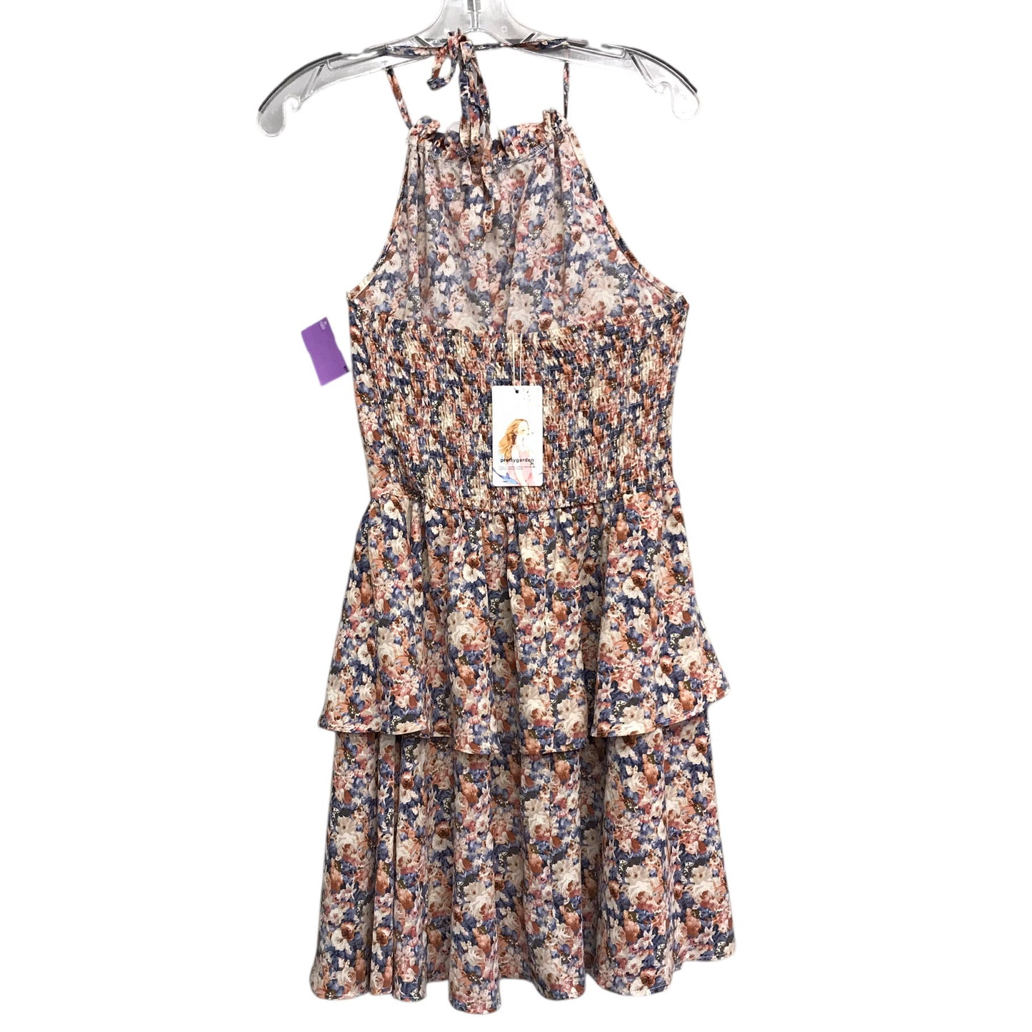Dress Casual Short By Pretty Garden In Floral Print, Size:S