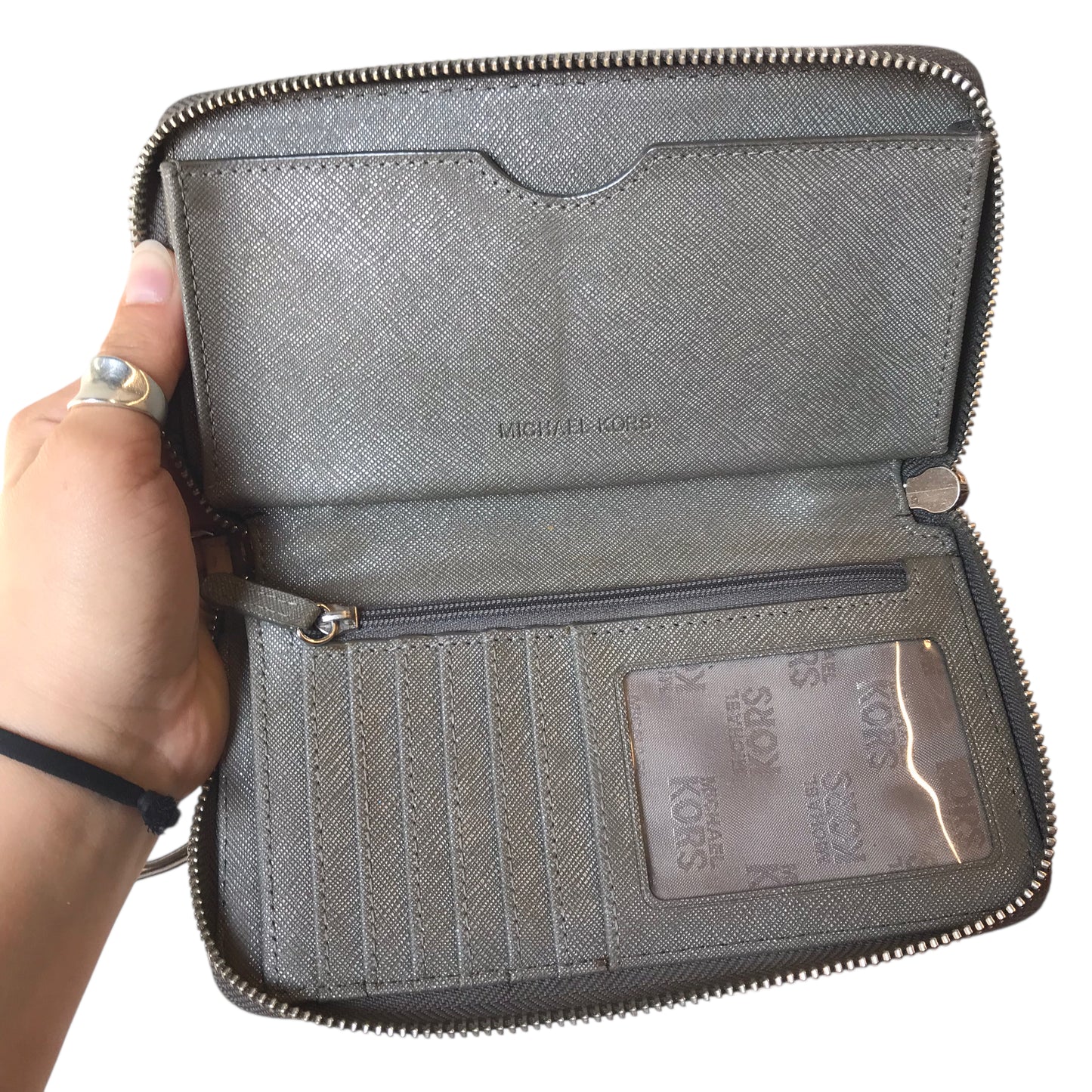 Wristlet Designer By Michael Kors In Bronze, Size:Medium