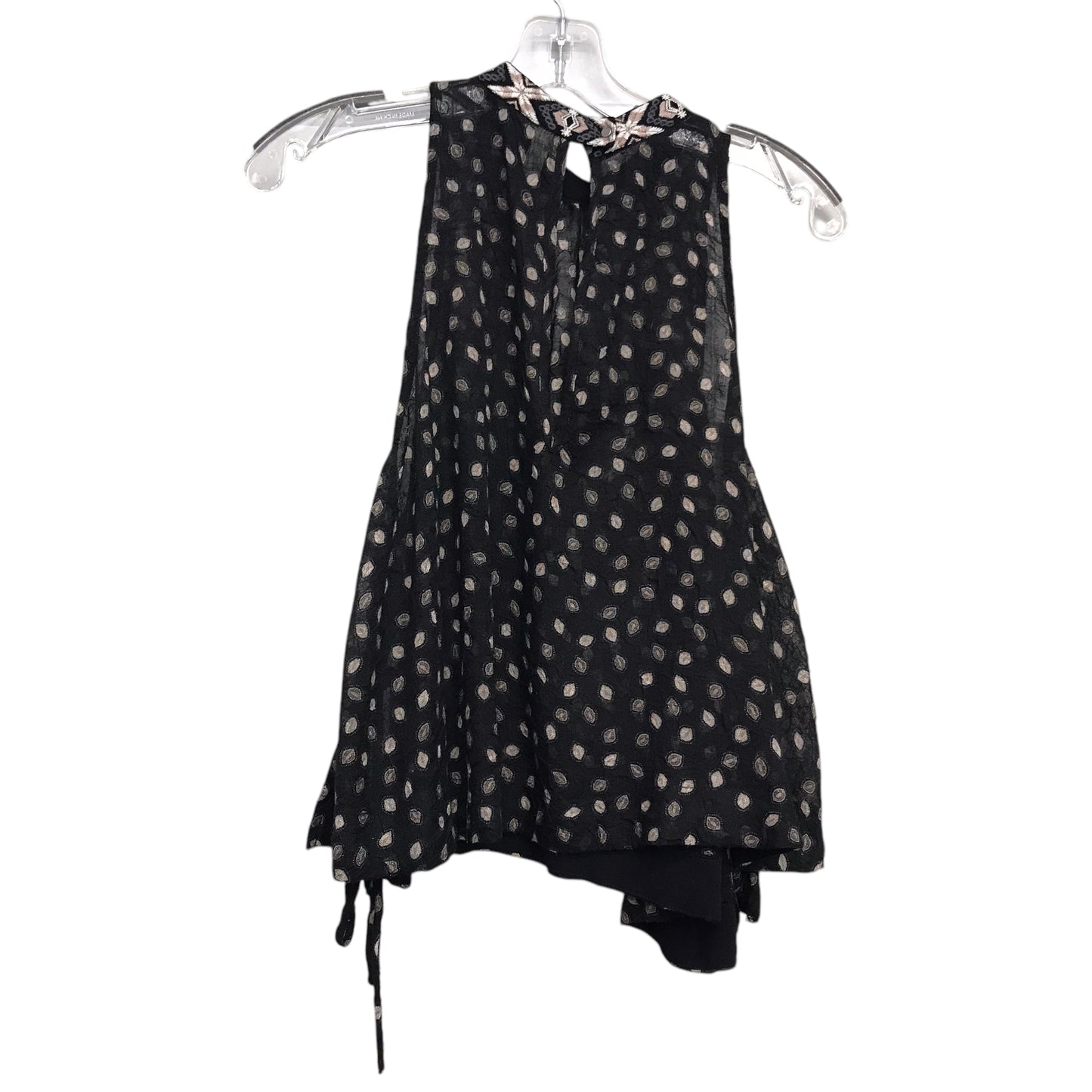 Top Sleeveless By Free People In Black & Tan, Size:Xs