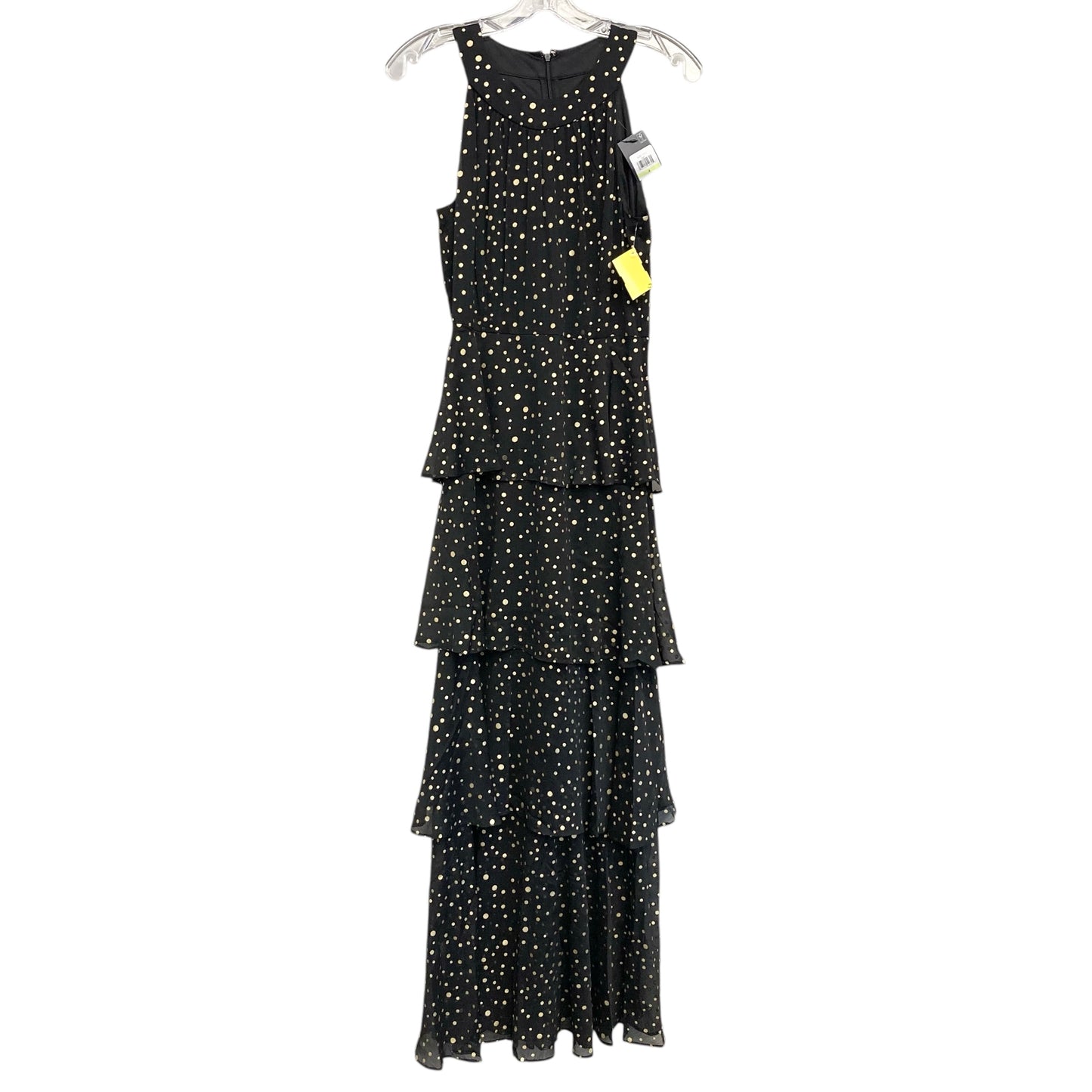Dress Party Long By Tommy Hilfiger In Black & Gold, Size:S