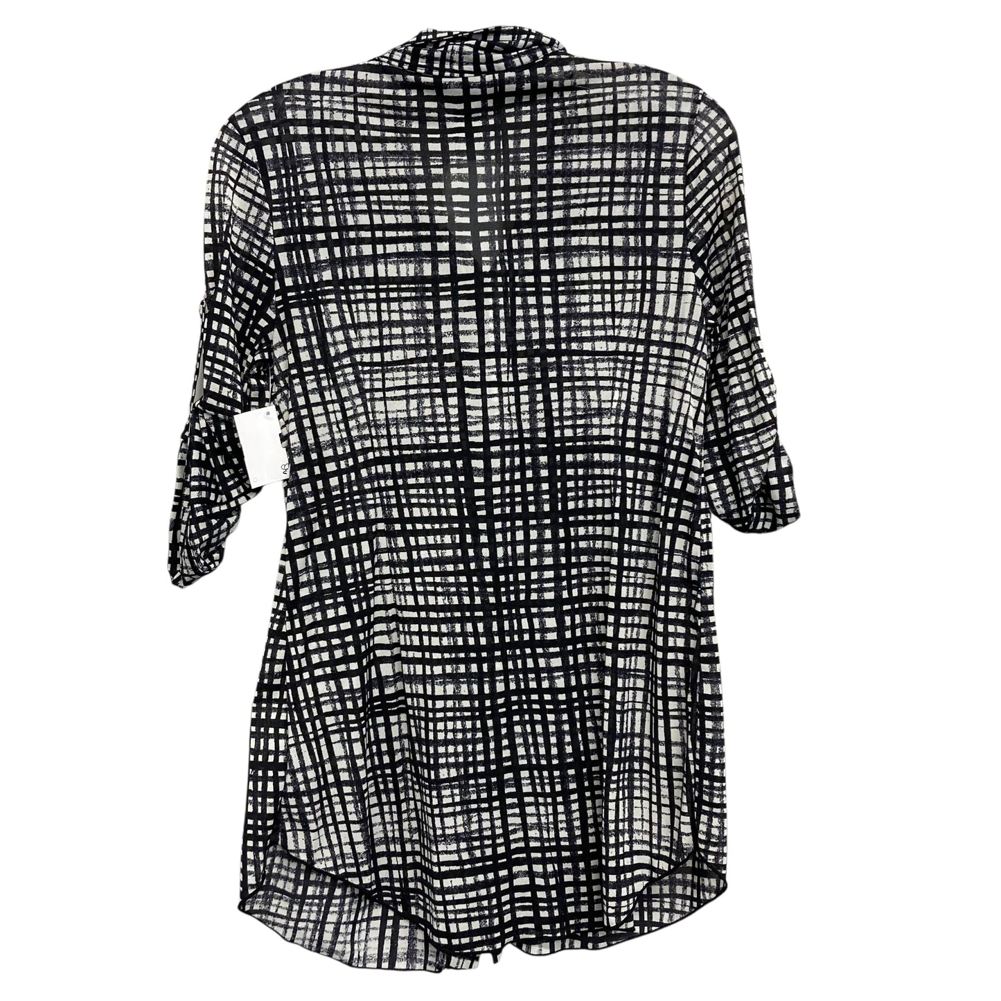 Top 3/4 Sleeve By Style And Co Collection Women In Black & White, Size:S