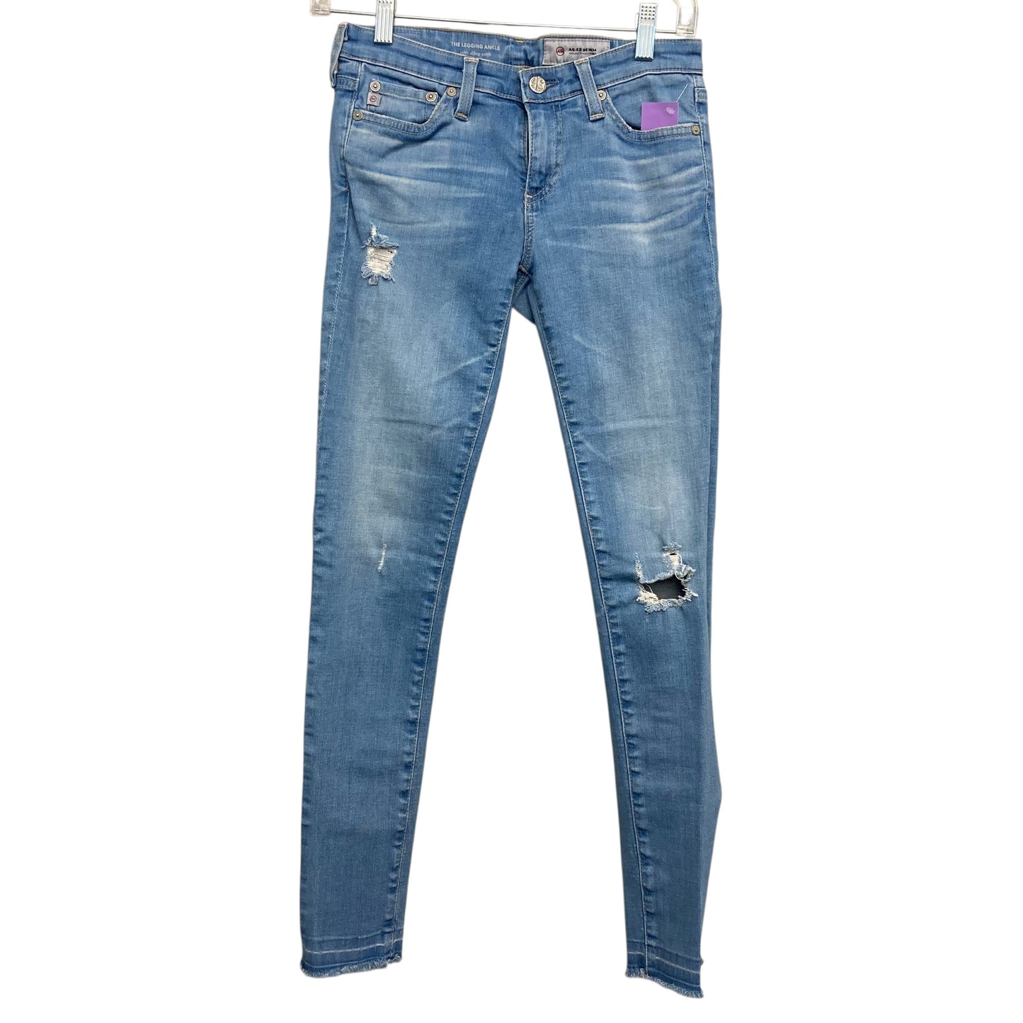 Jeans Skinny By Adriano Goldschmied In Blue Denim, Size:2