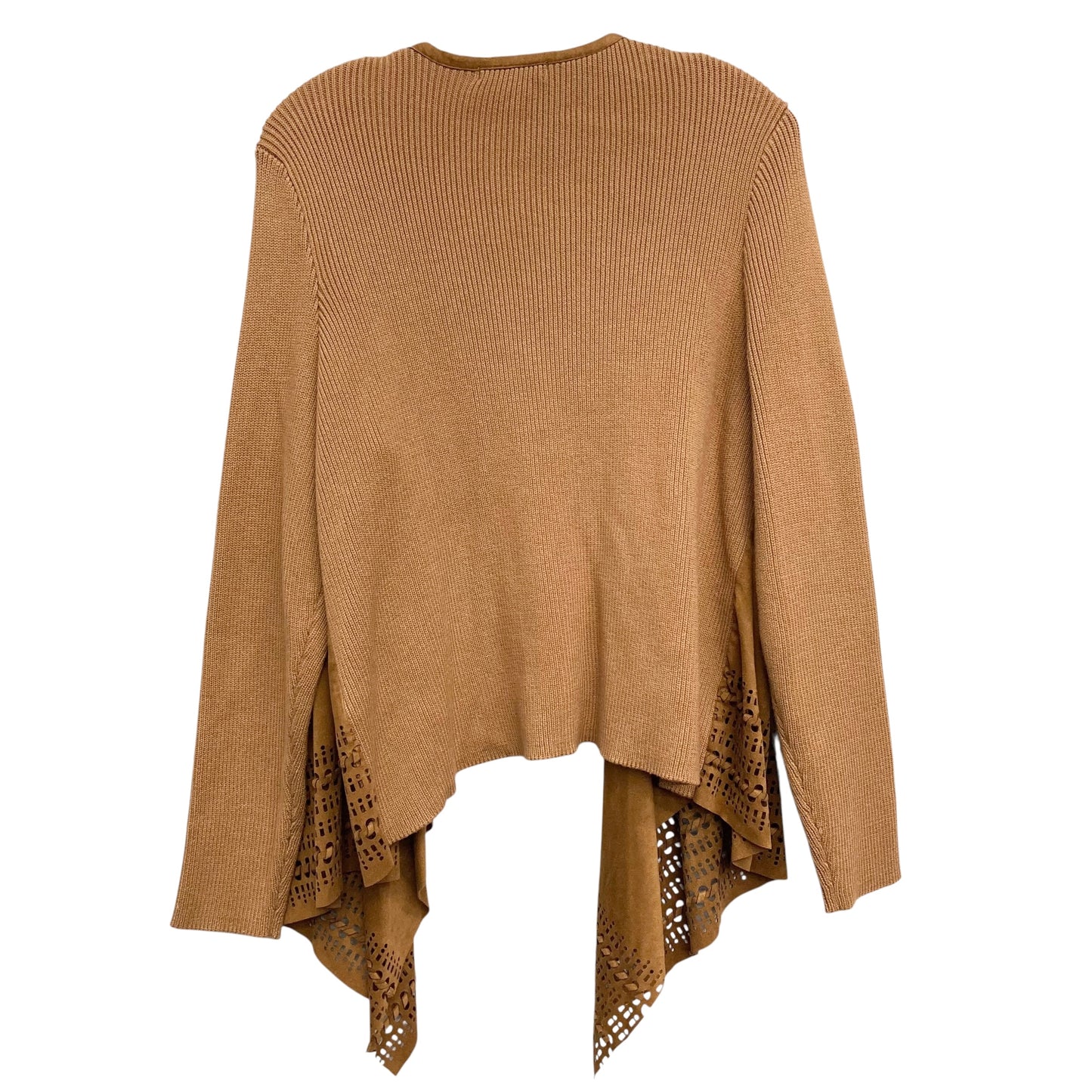 Sweater Cardigan By Westport In Brown, Size:2X