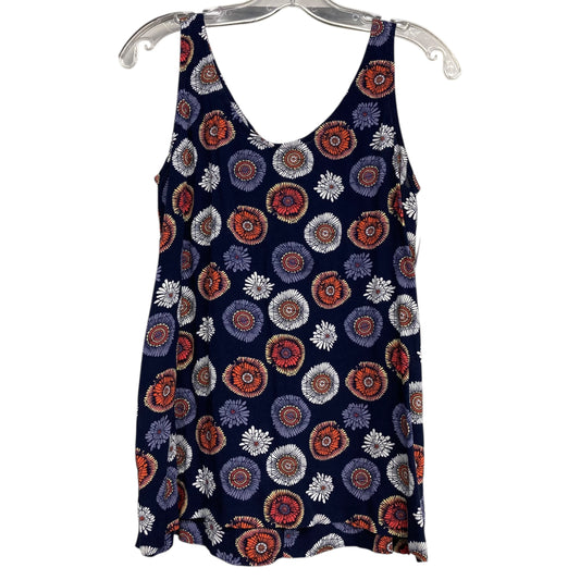 Top Sleeveless By Loft In Floral Print, Size:Xs