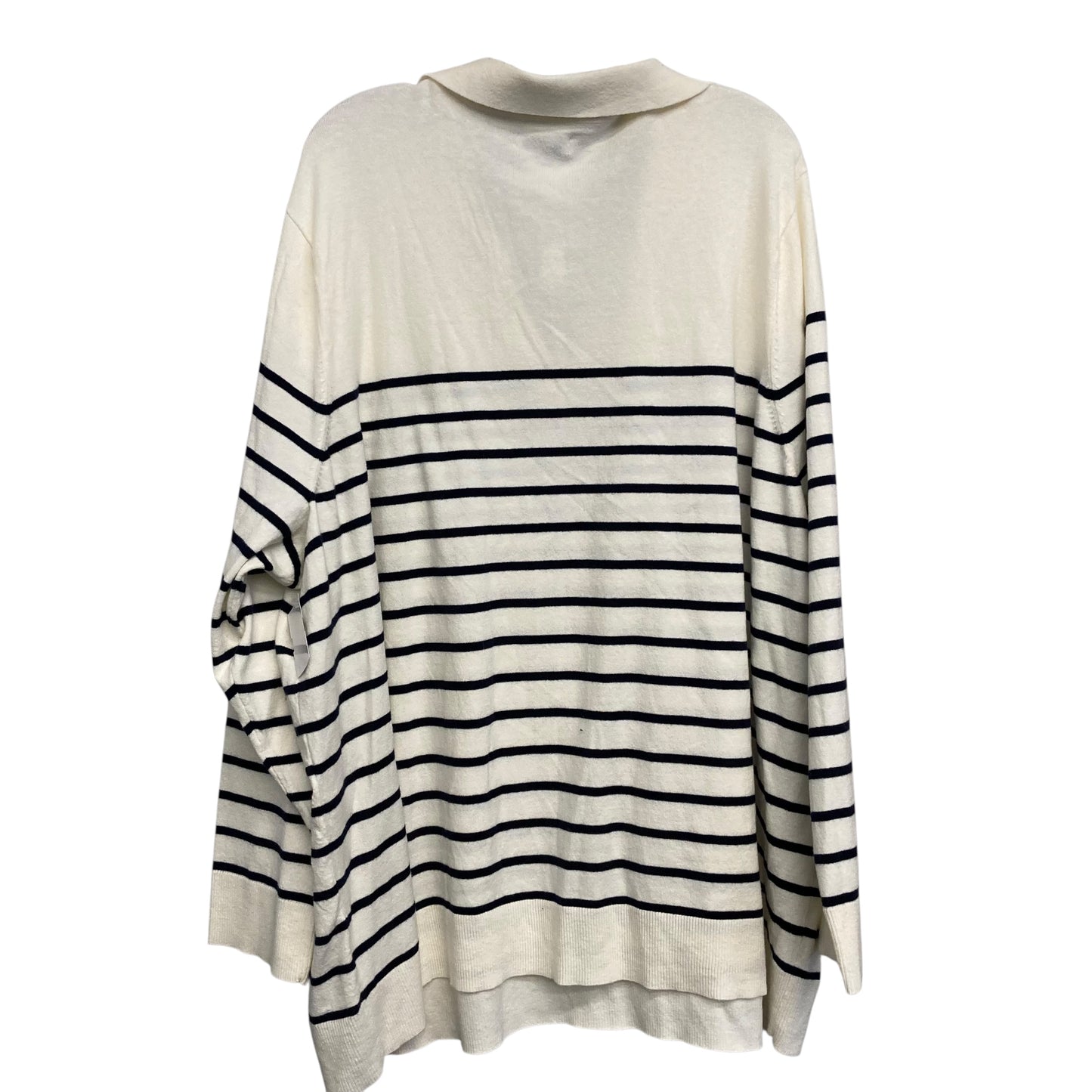 Sweater By Croft And Barrow In Striped Pattern, Size:4X