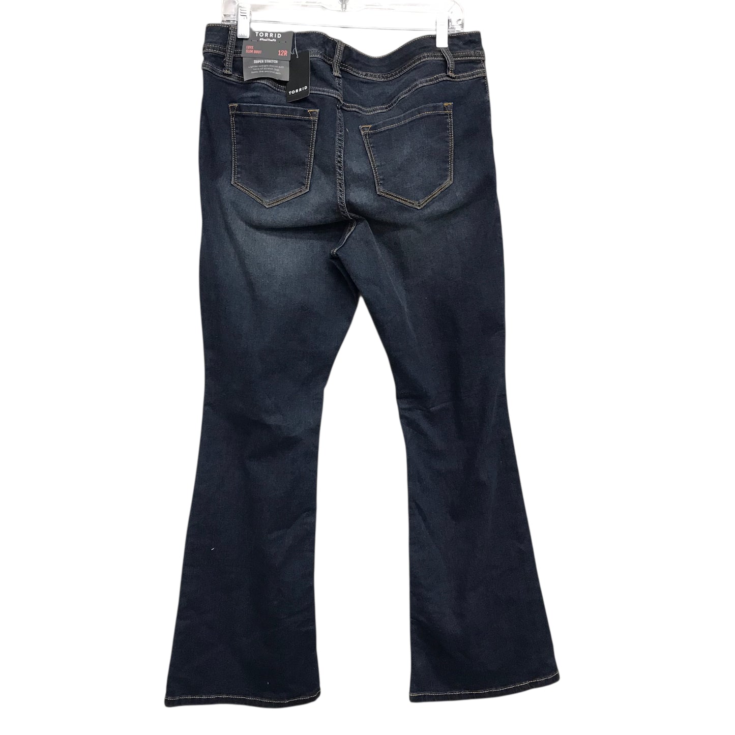 Jeans Skinny By Torrid In Blue Denim, Size:12