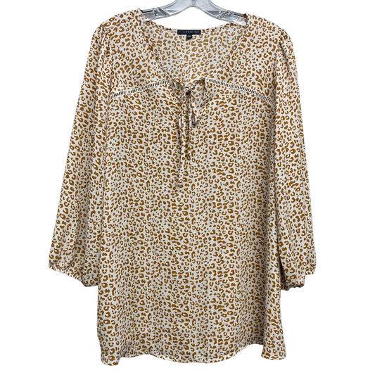 Top Ls By West Kei In Animal Print, Size:1X