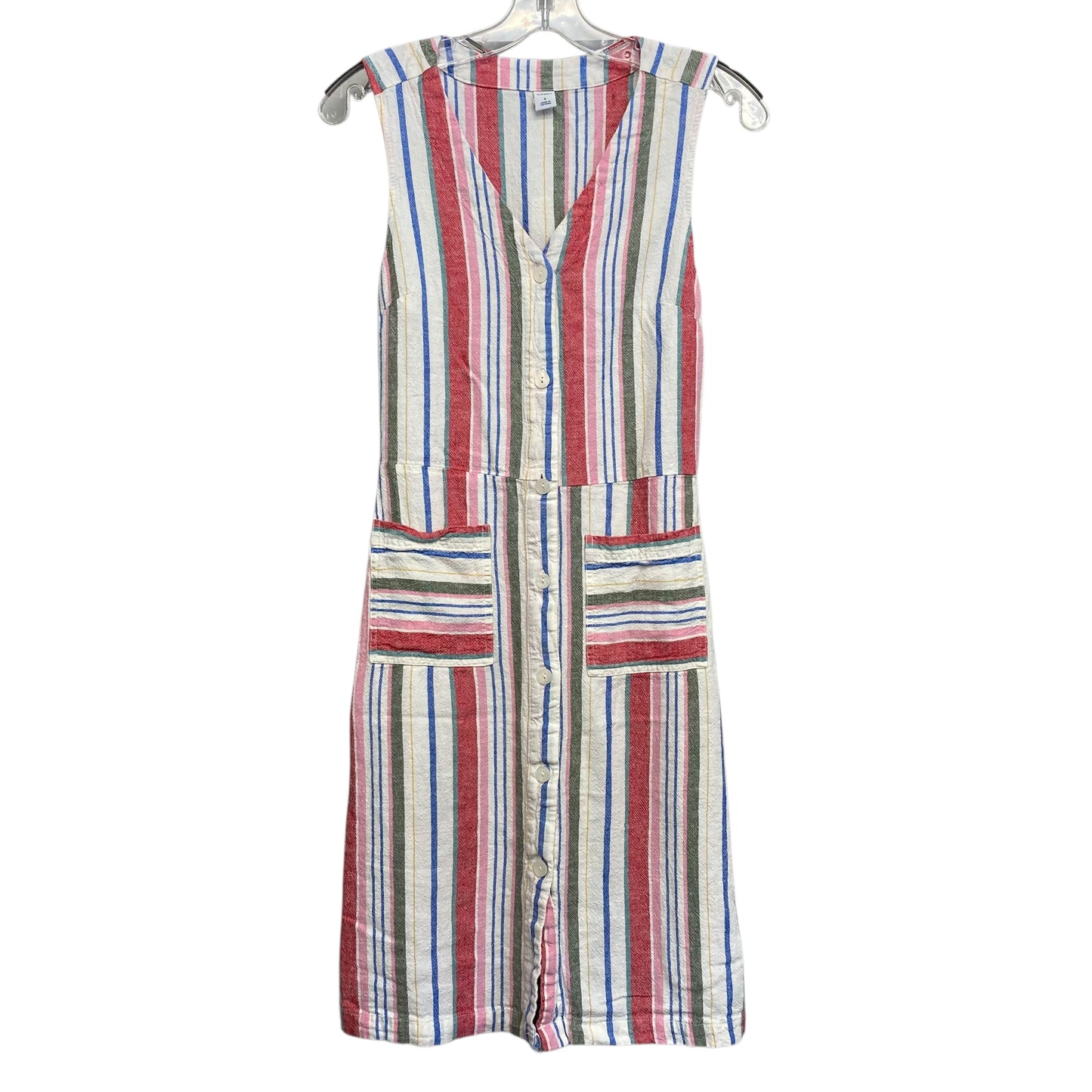 Dress Casual Midi By Old Navy In Striped Pattern, Size:S