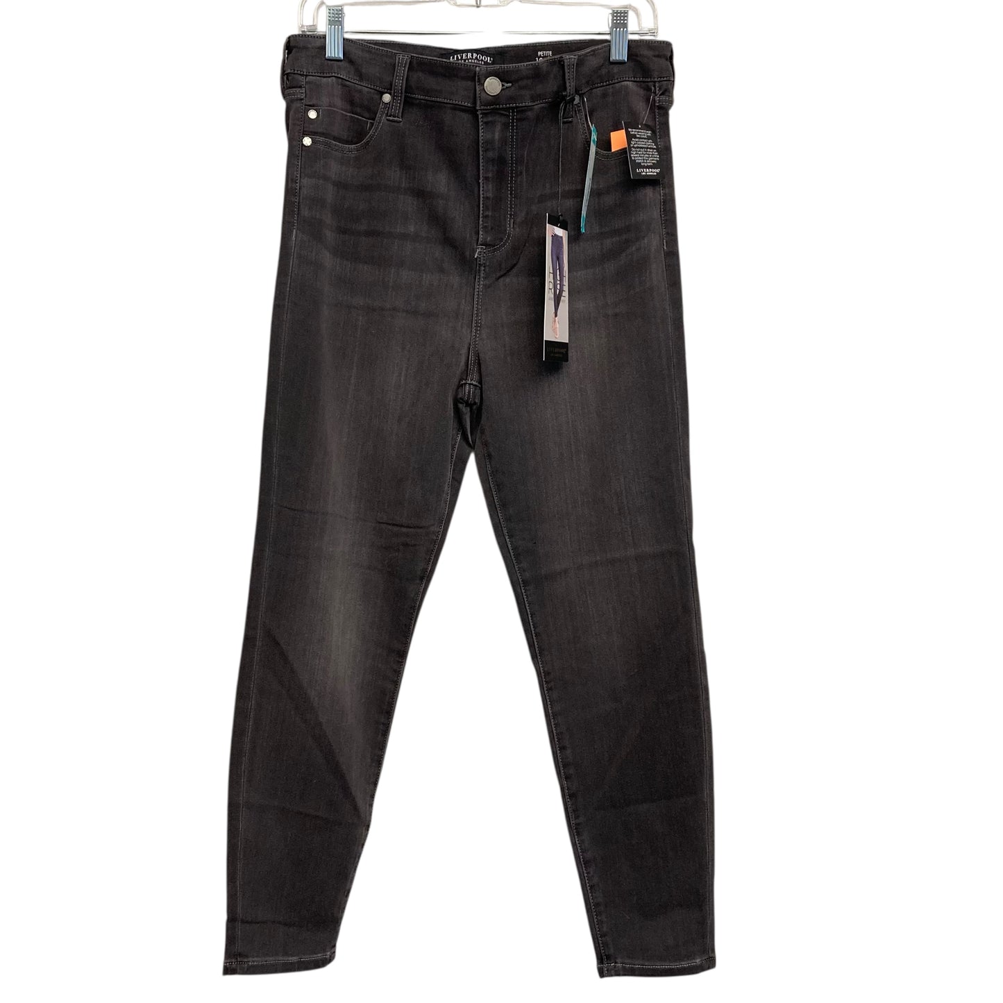 Jeans Skinny By Liverpool In Grey, Size:12
