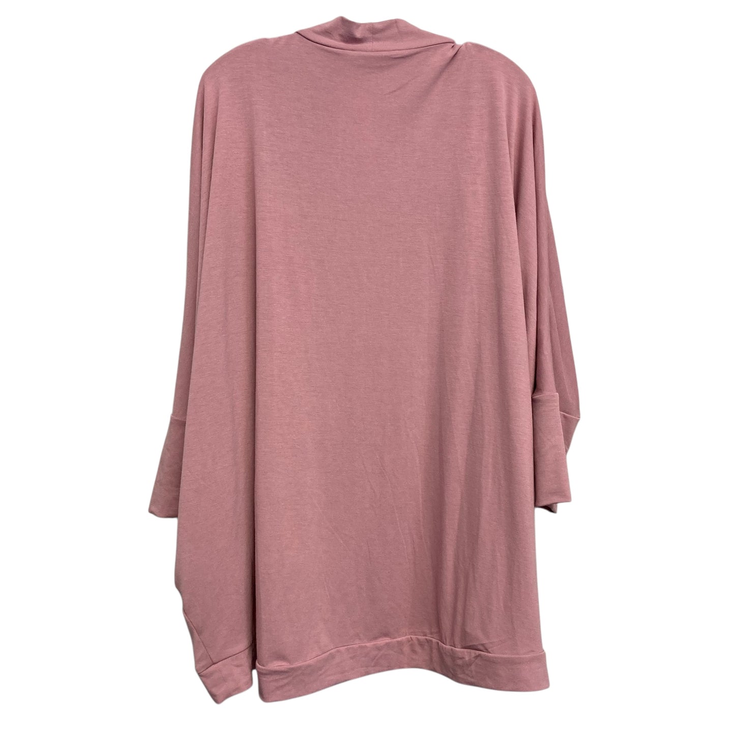 Cardigan By Zenana Outfitters In Pink, Size:2X
