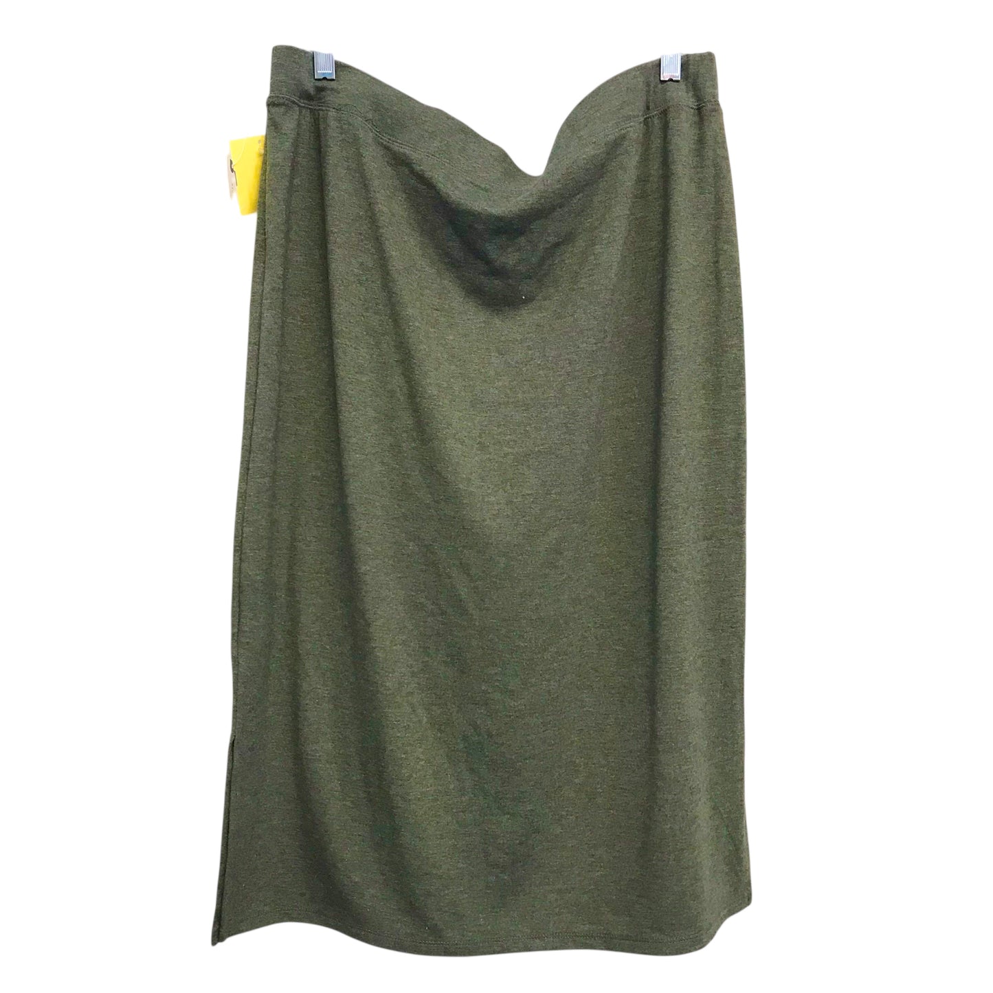 Skirt Midi By Anthropologie In Green, Size:16