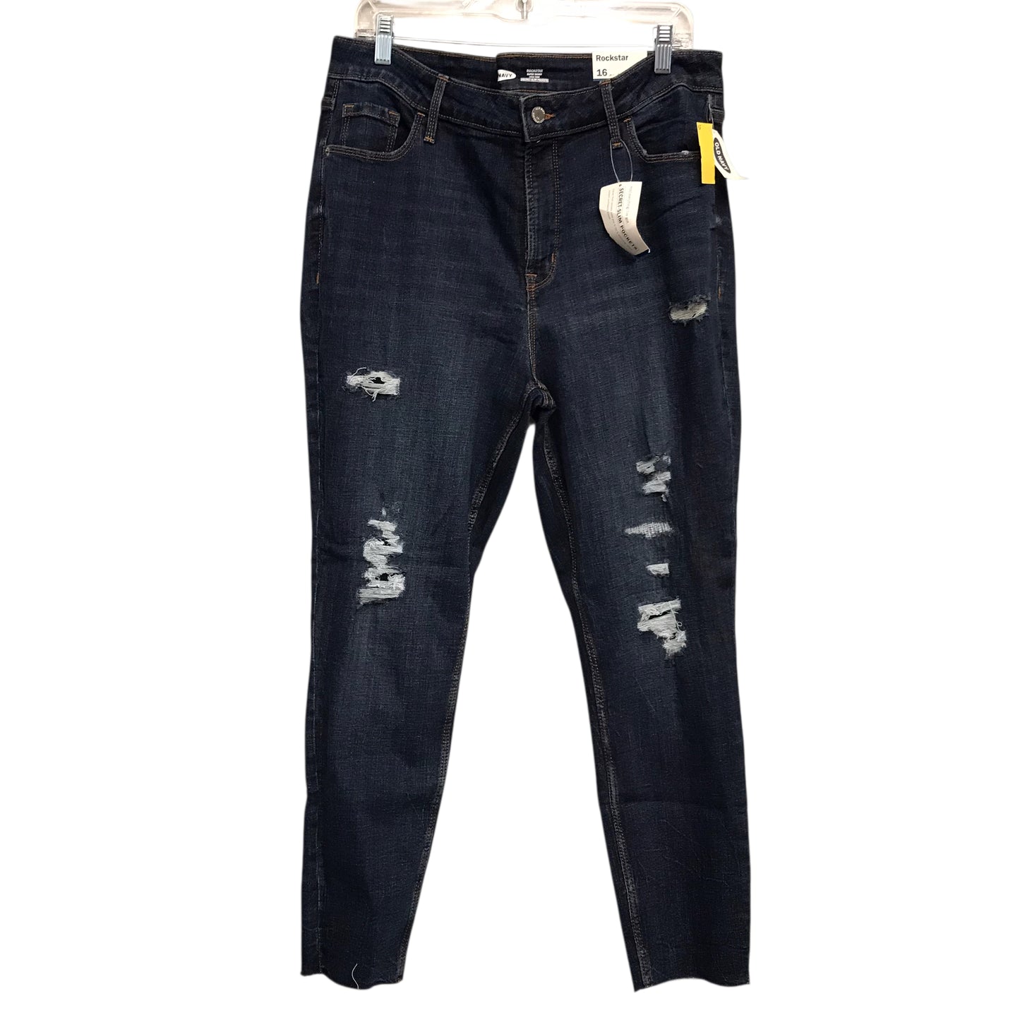 Jeans Skinny By Old Navy In Blue Denim, Size:16