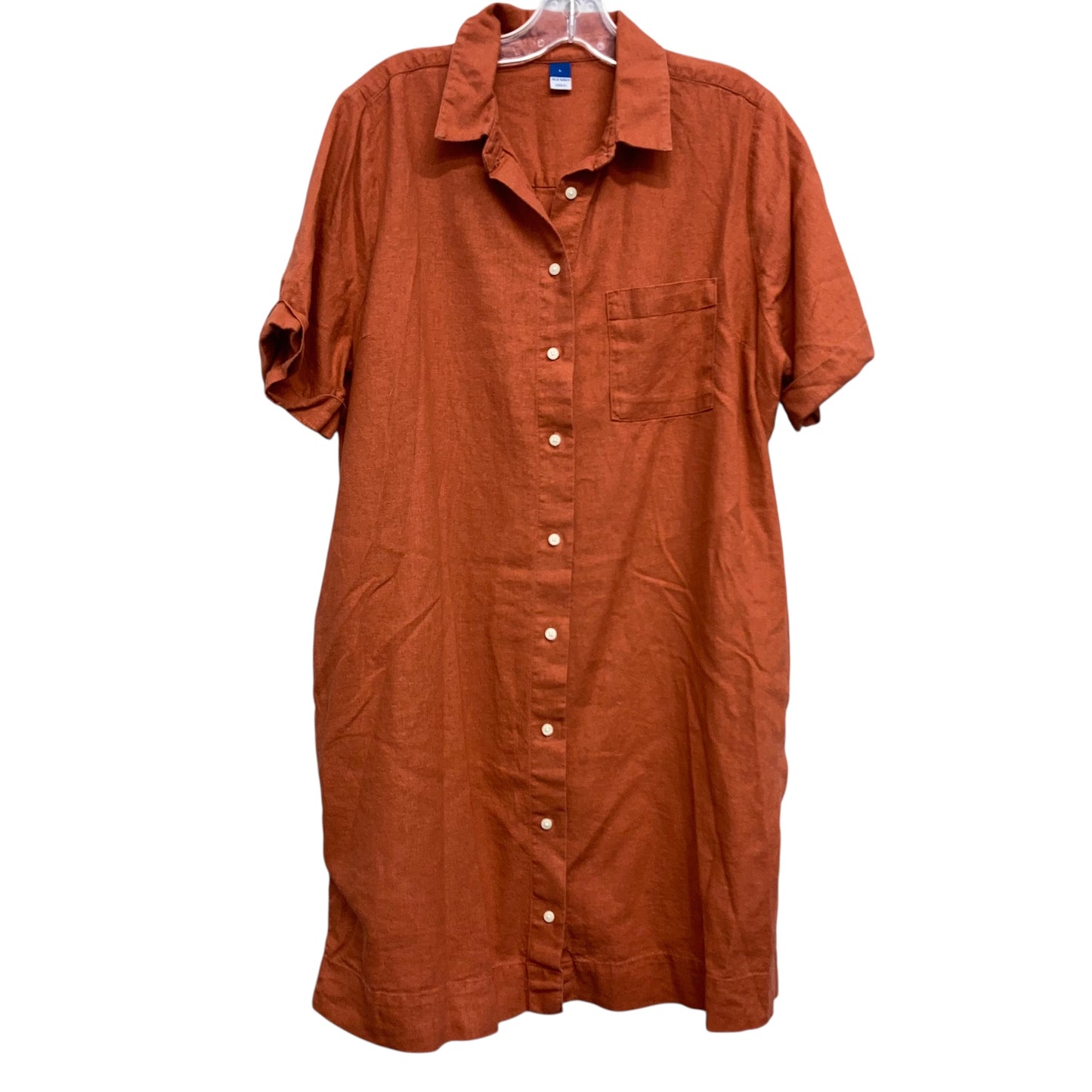 Dress Casual Maxi By Old Navy In Orange, Size:L