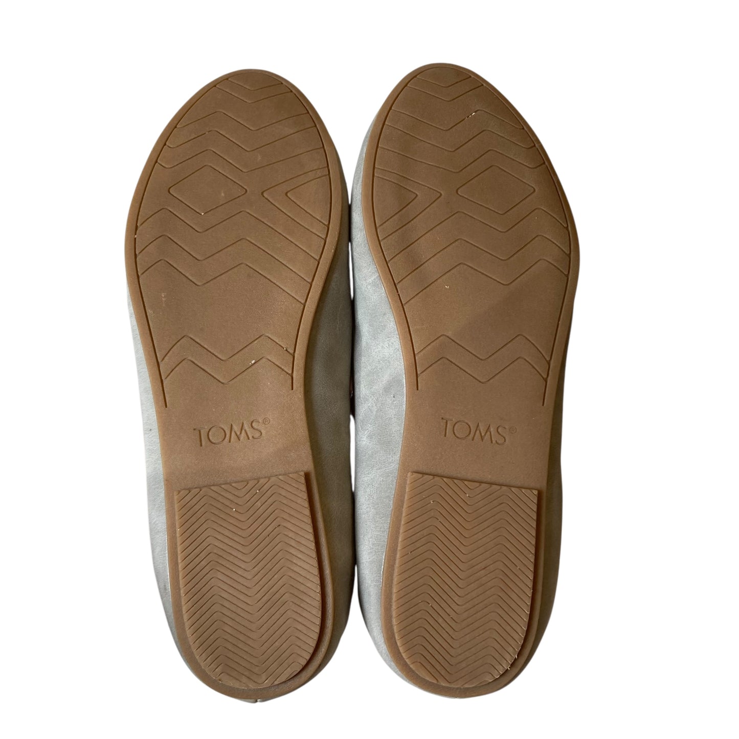 Shoes Flats By Toms In Grey, Size:10
