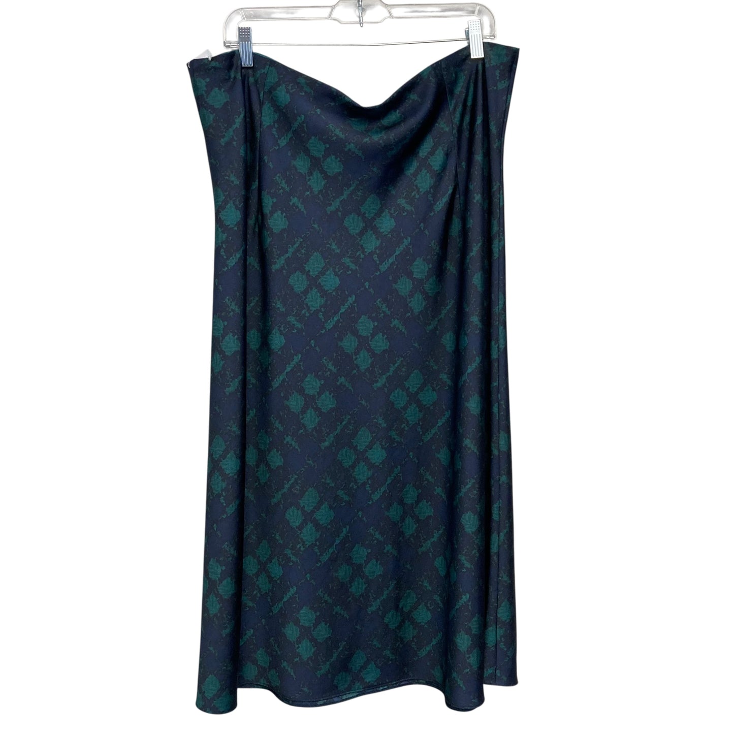 Skirt Maxi By J. Crew In Blue & Green, Size:18