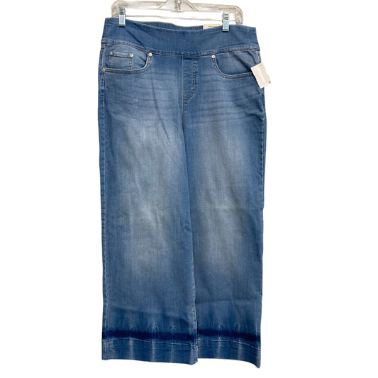 Jeans Wide Leg By Style And Company In Blue Denim, Size:8