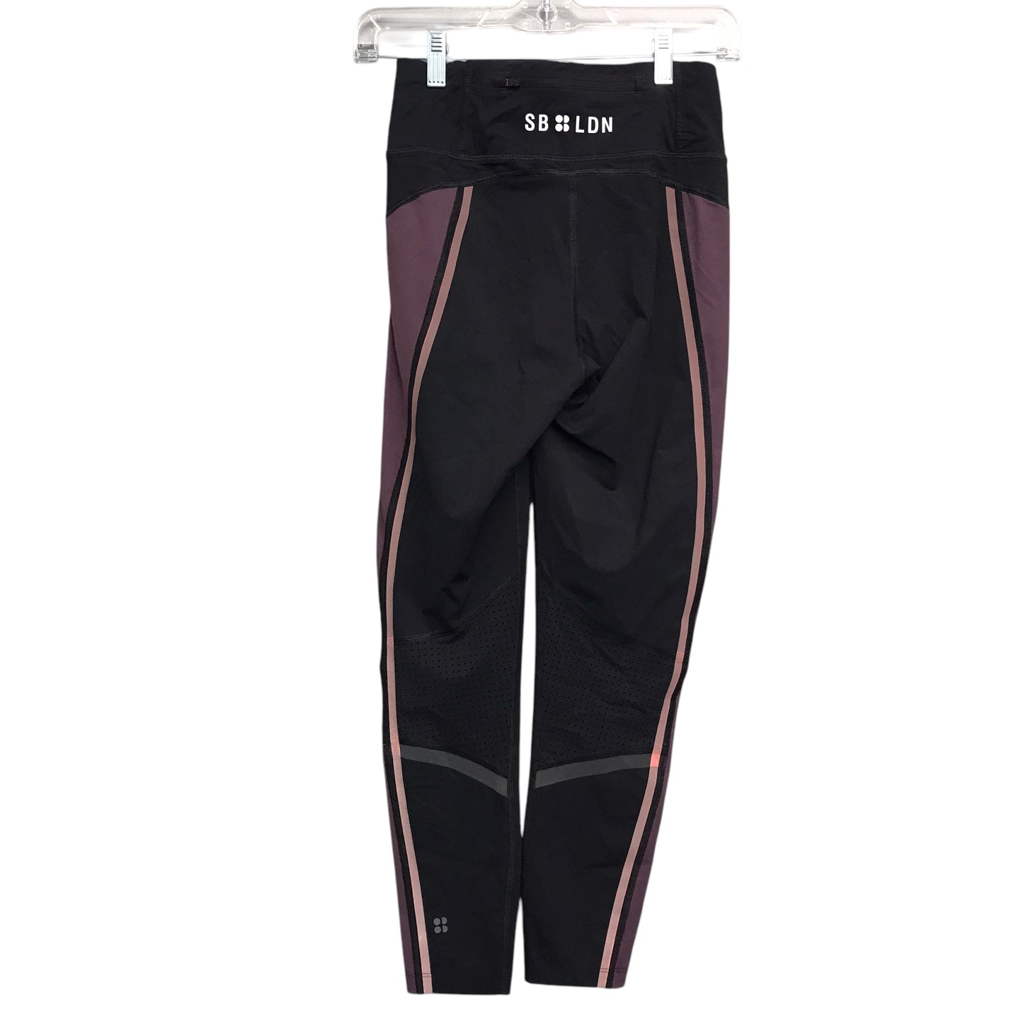 Athletic Leggings By Sweaty Betty In Black & Purple, Size:S