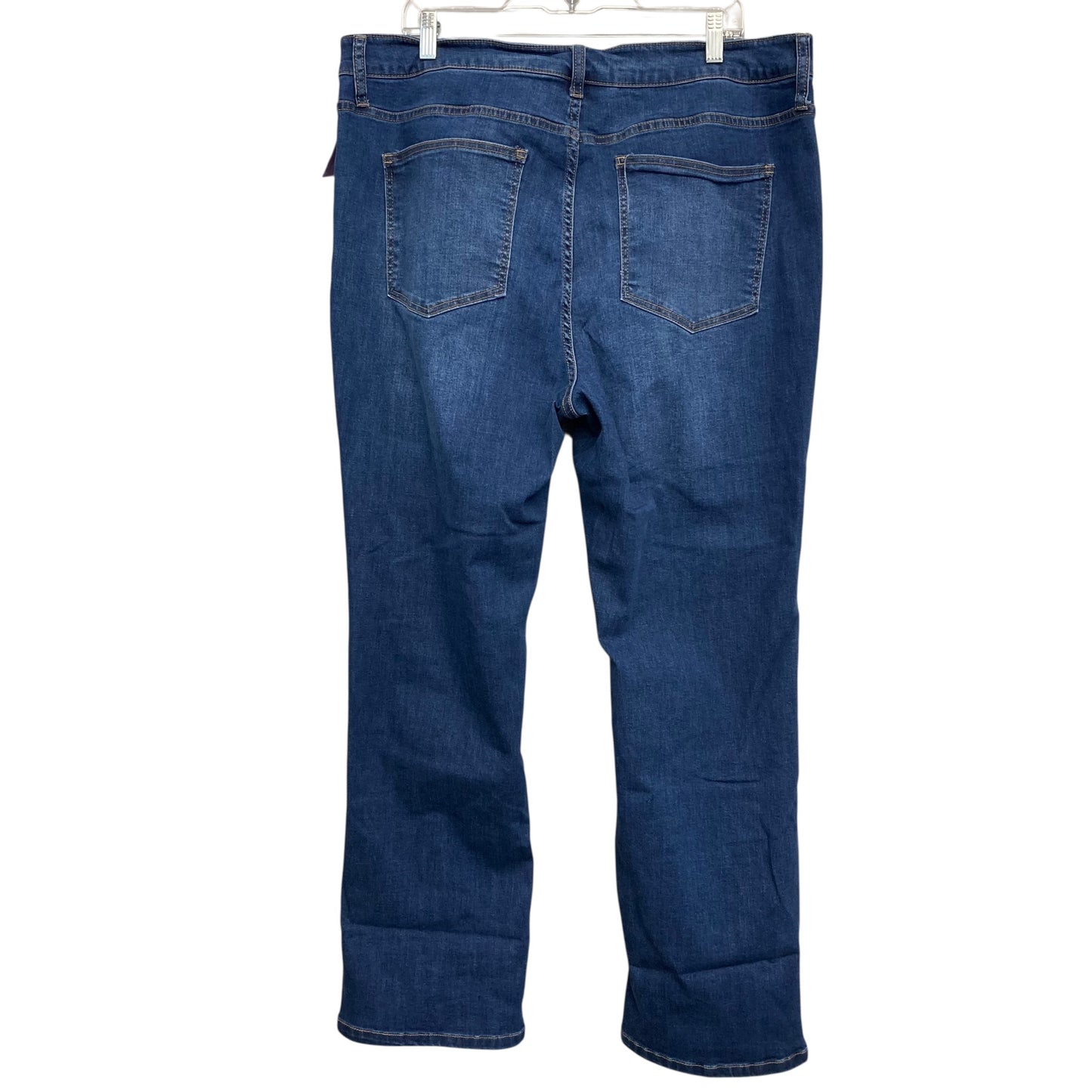 Jeans Straight By Stitch Star In Blue Denim, Size:20