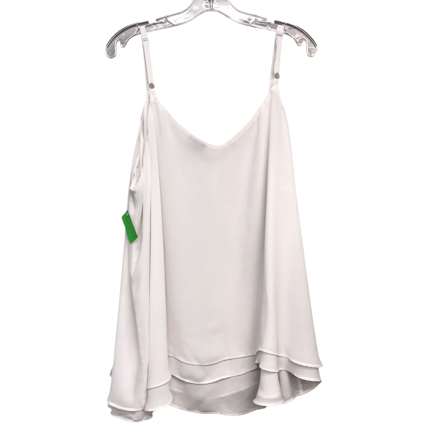 Top Sleeveless By Torrid In White, Size:3X