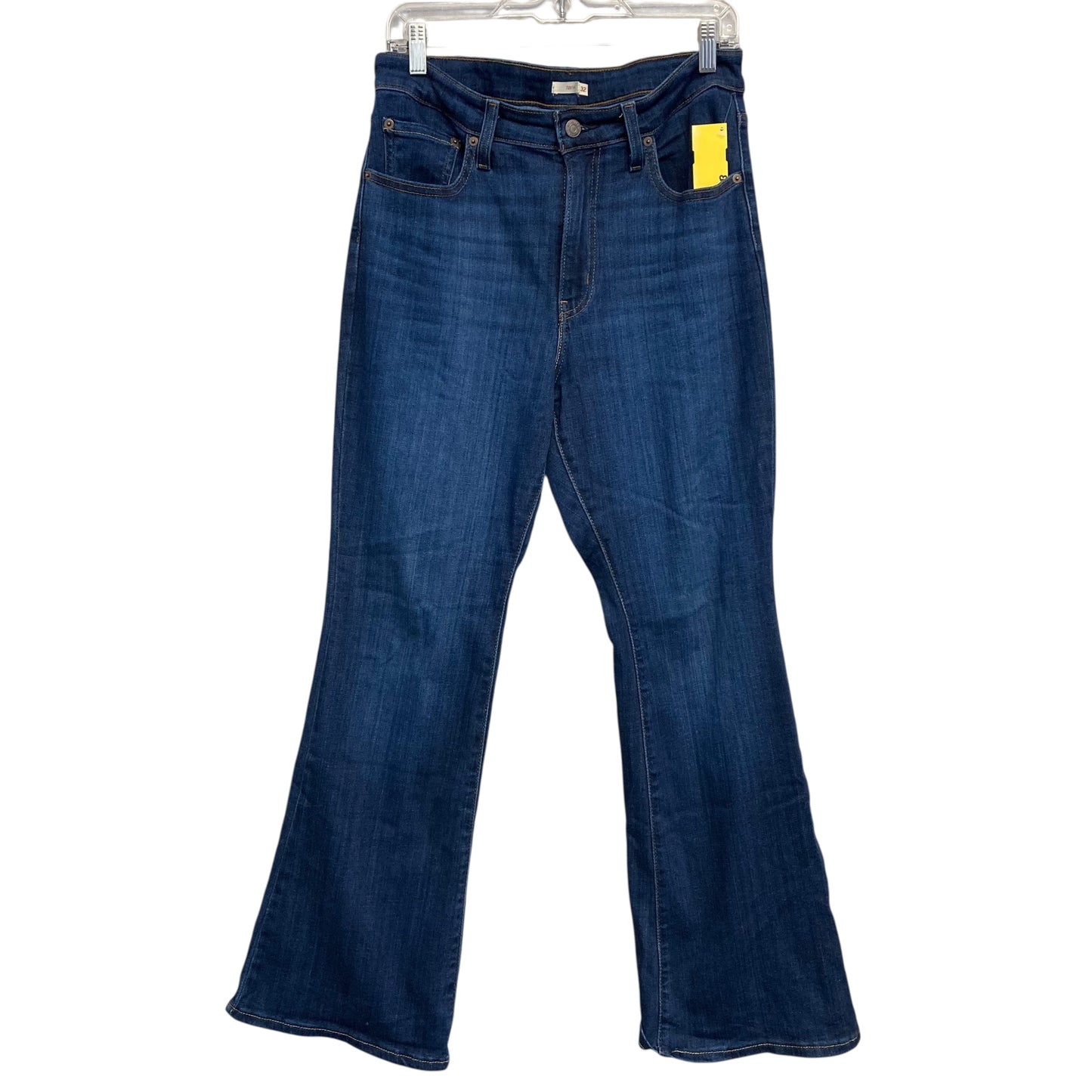 Jeans Flared By Levis In Blue Denim, Size:14