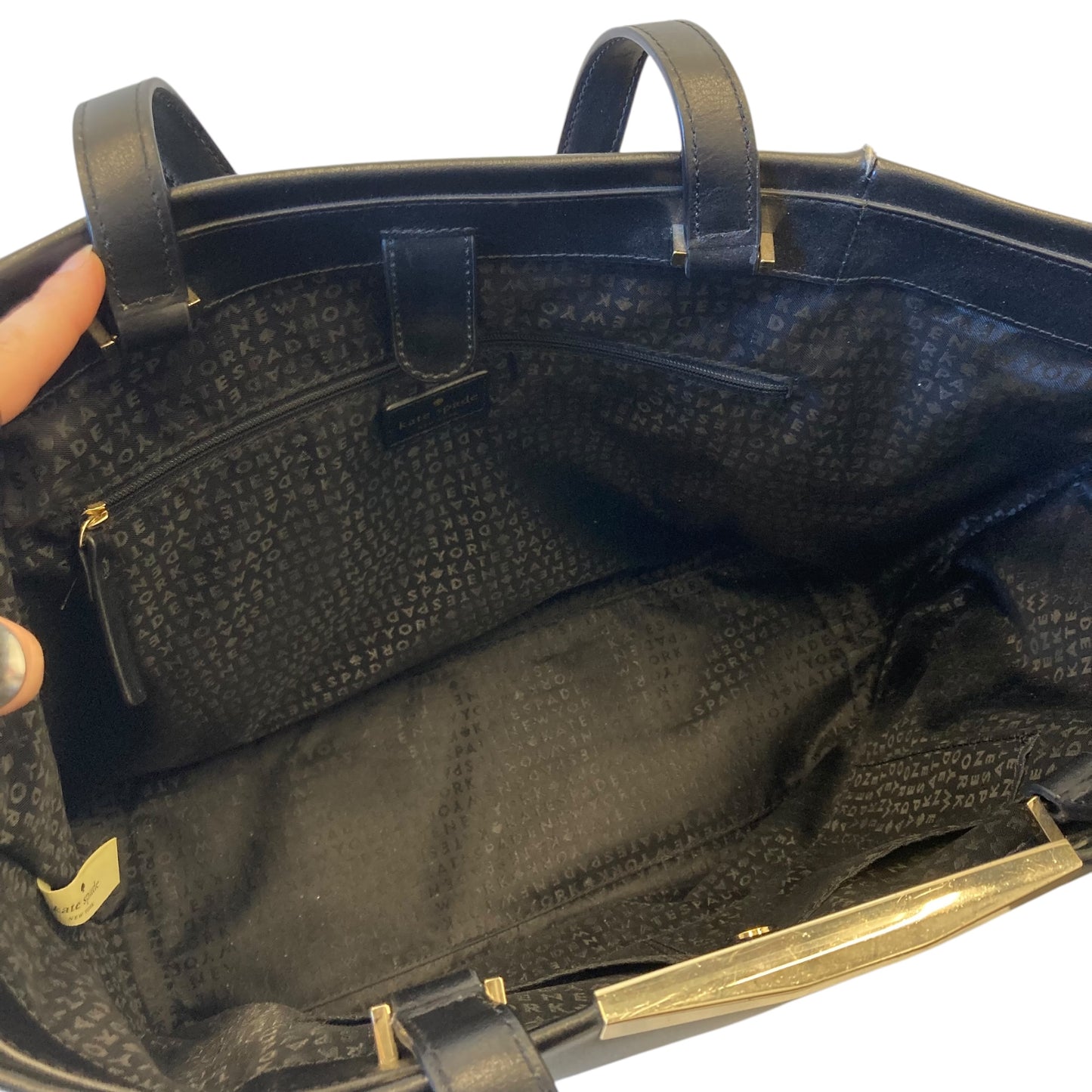Handbag Designer By Kate Spade In Black, Size:Large