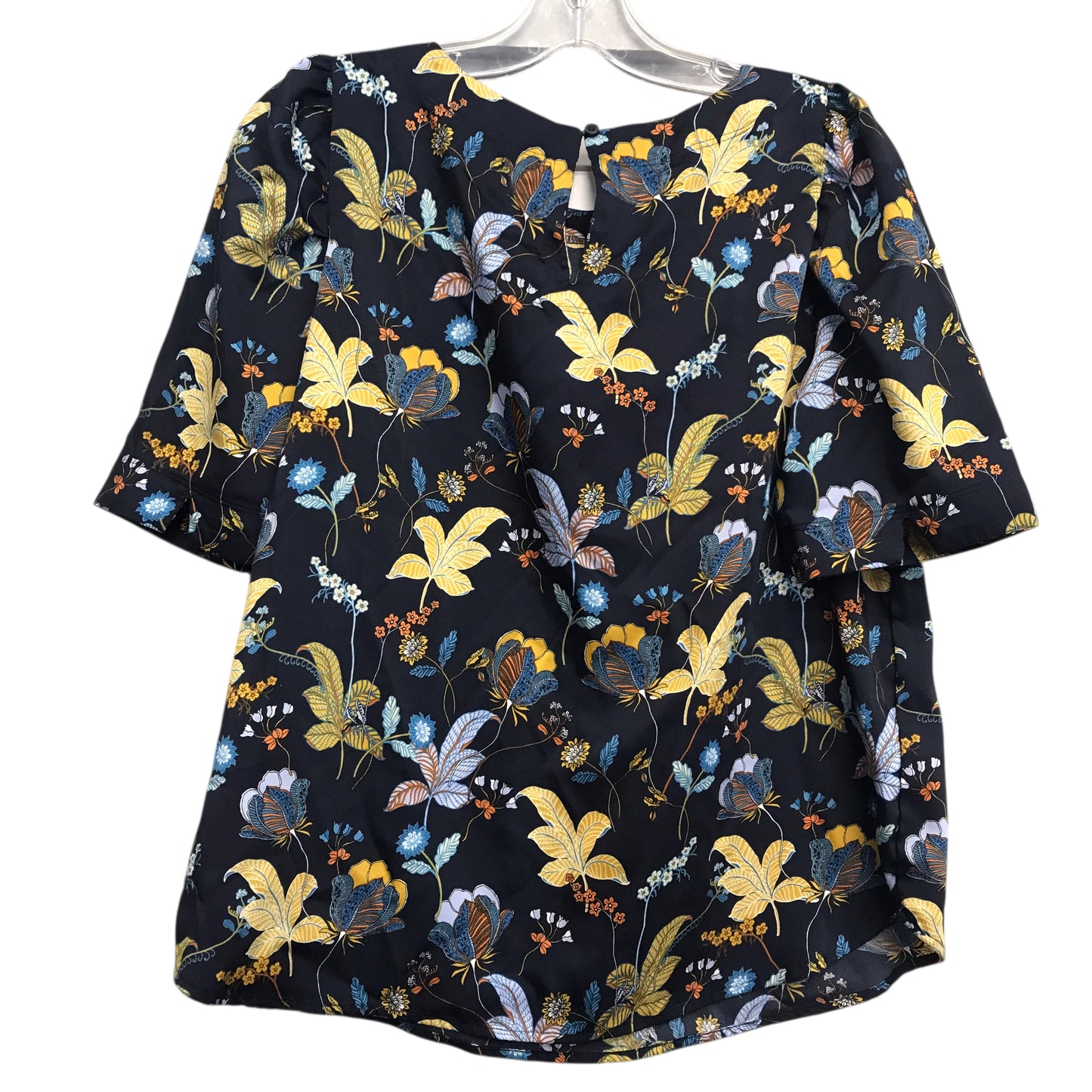 Top Ss By Loft In Floral Print, Size:Mp