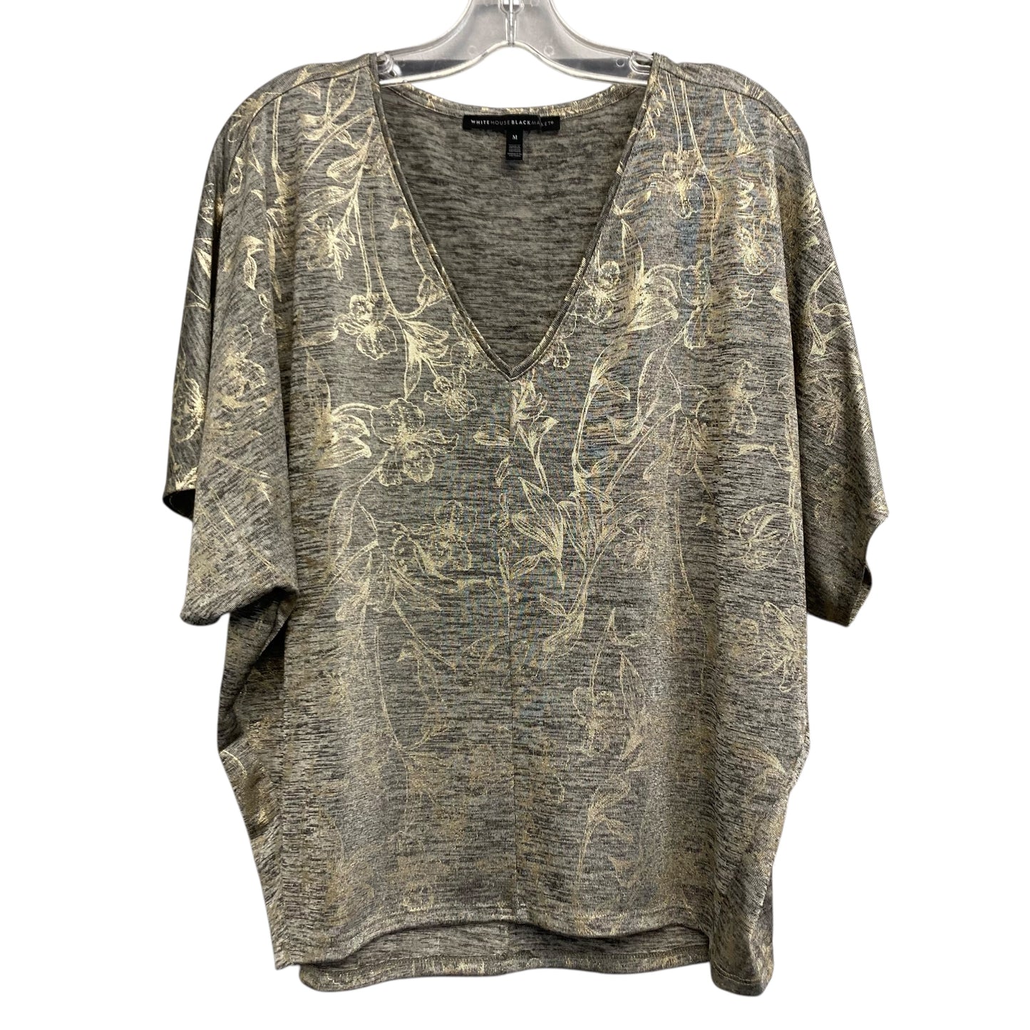 Top Ss By White House Black Market In Gold & Grey, Size:M
