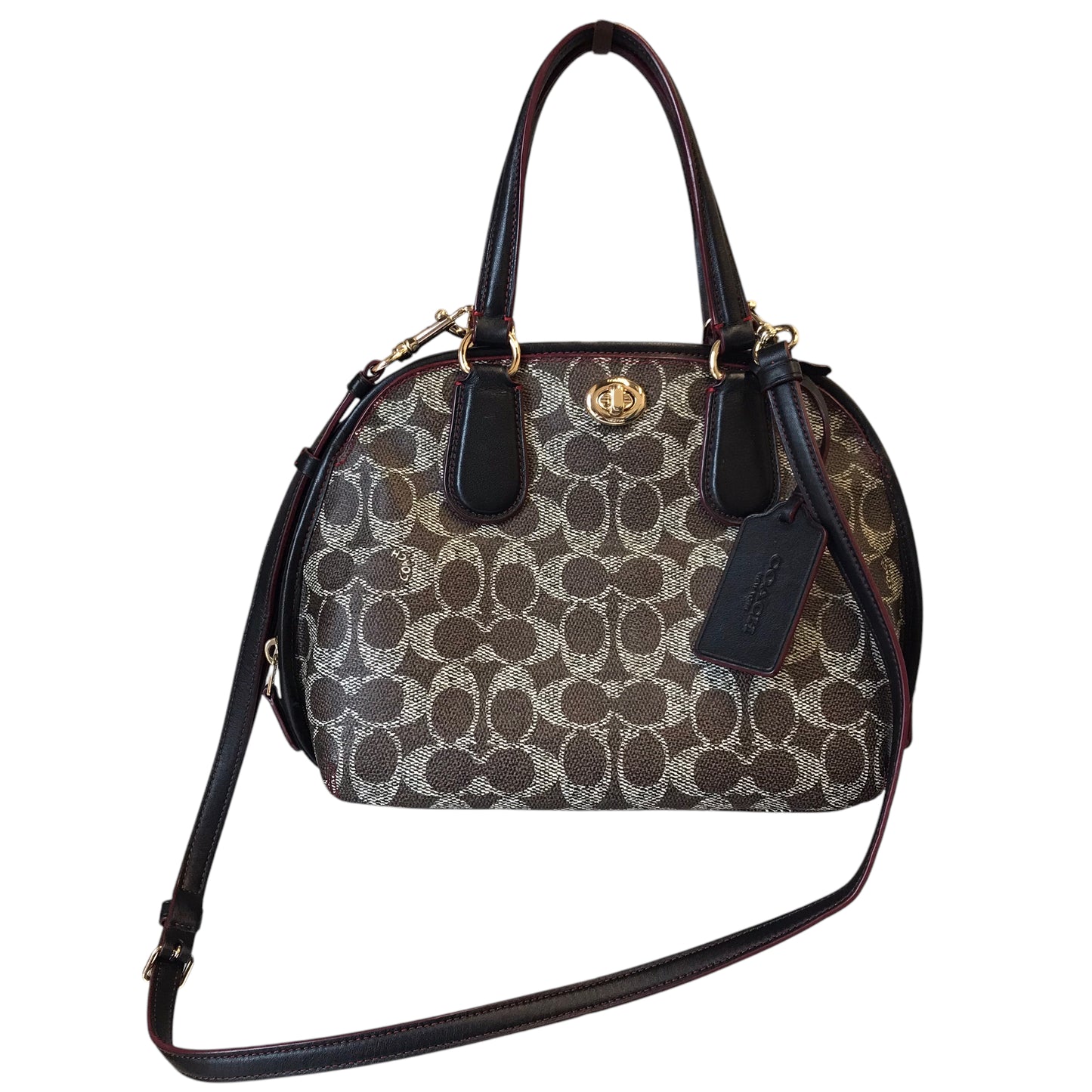 Handbag Designer By Coach In Brown, Size:Medium