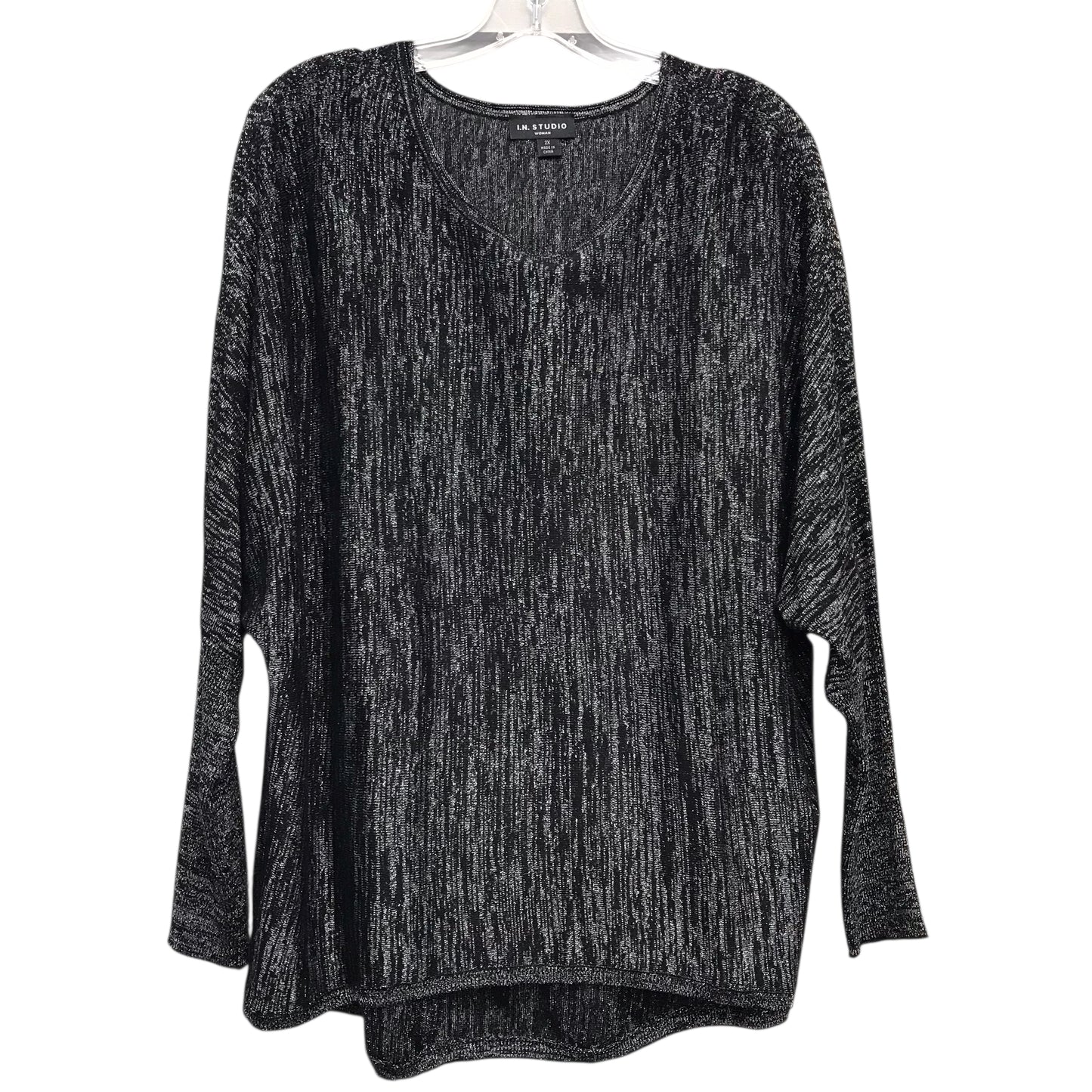 Top Ls By In Studio In Black, Size:2X