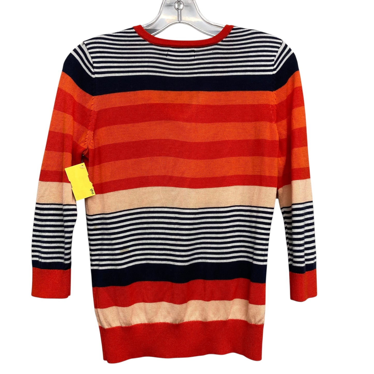 Sweater Cardigan By New York And Co In Striped Pattern, Size:Xs