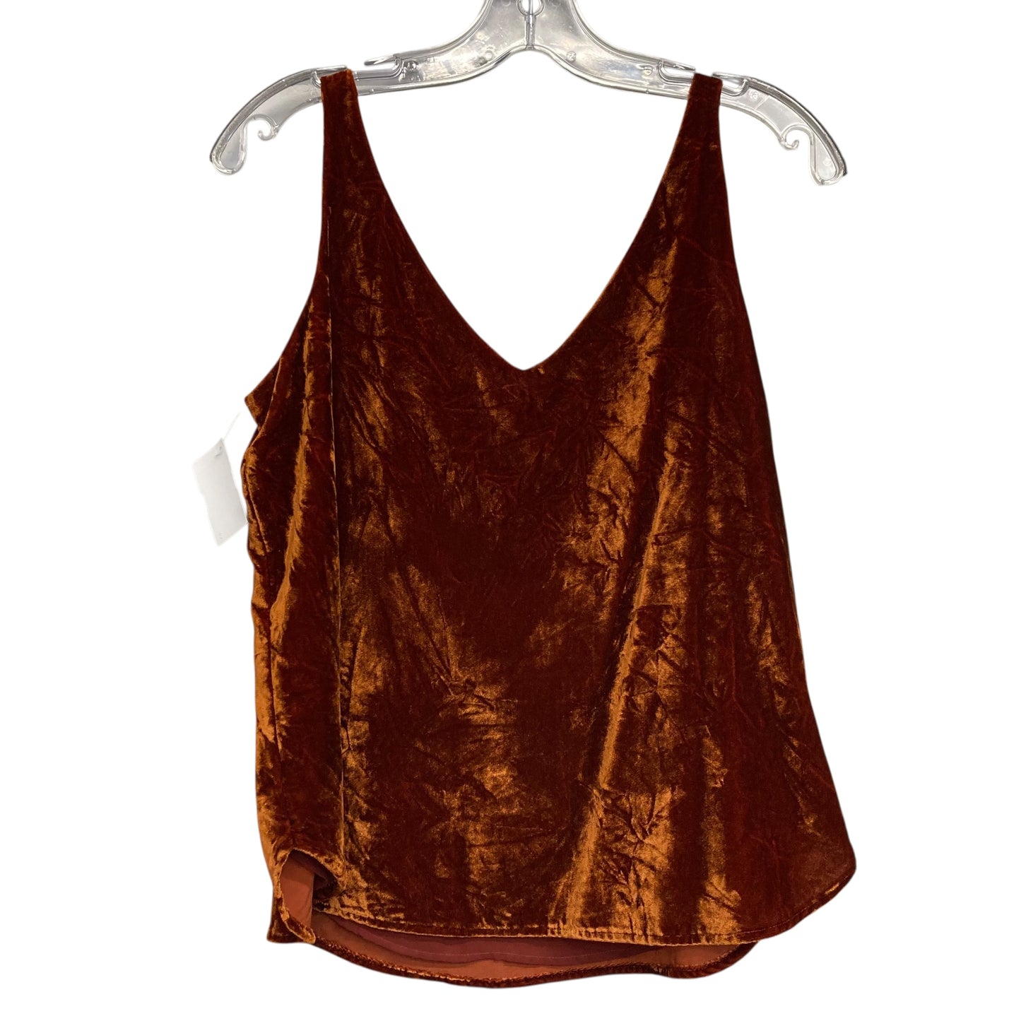 Top Sleeveless By Loft In Bronze, Size:Xs