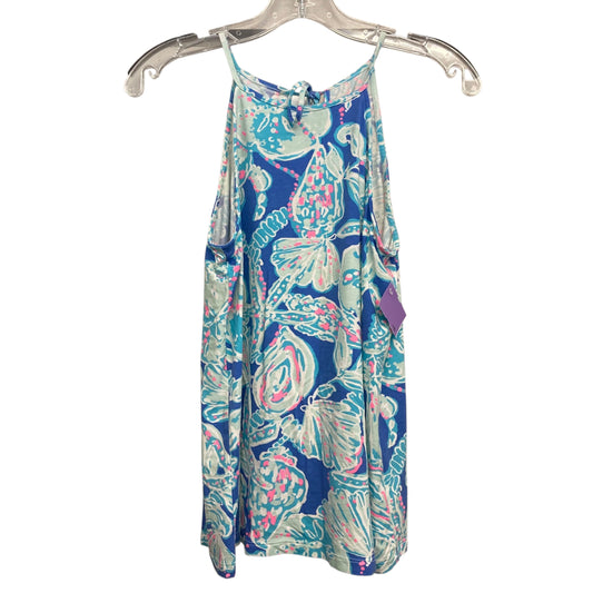 Top Sleeveless Designer By Lilly Pulitzer In Blue & Pink, Size:S