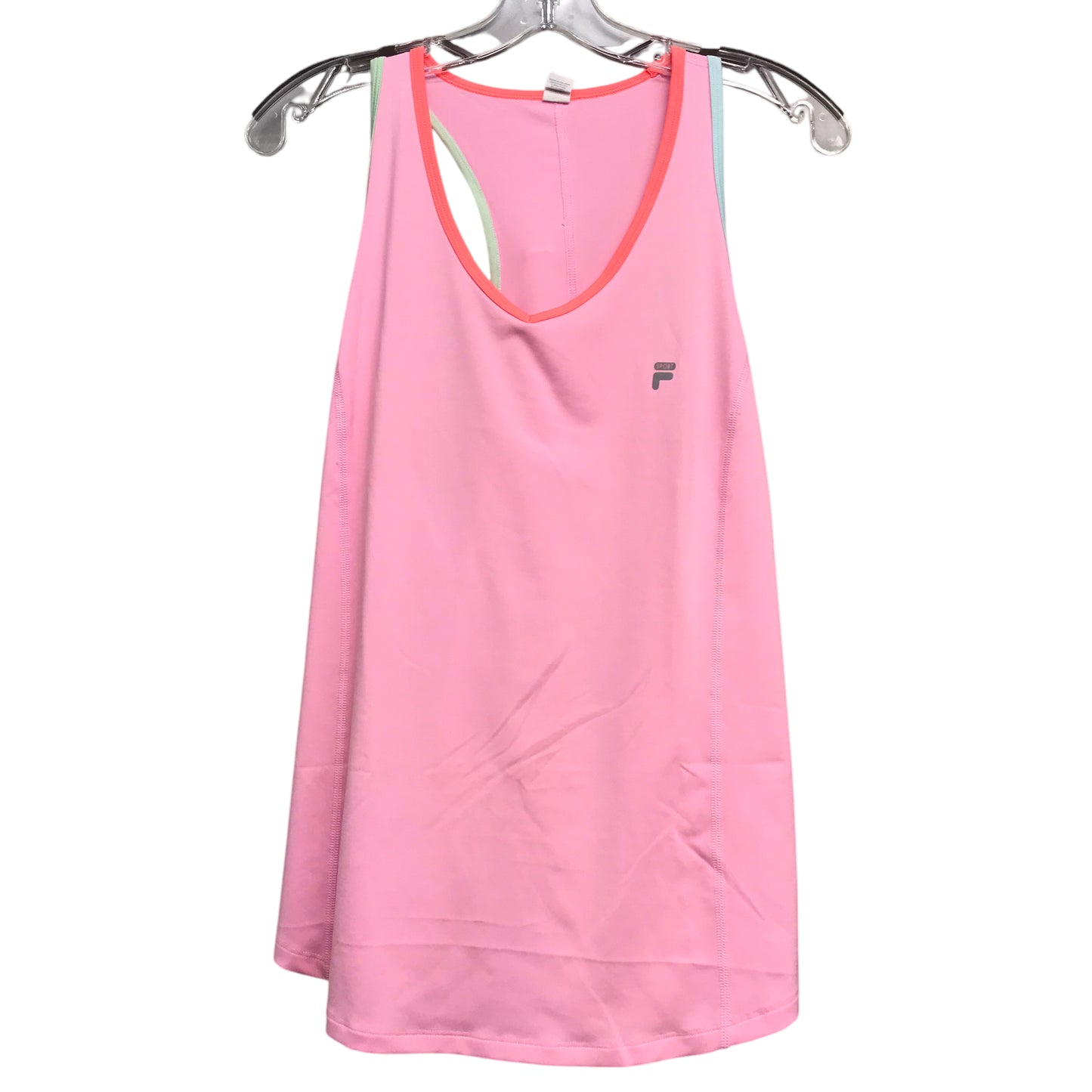Athletic Tank Top By Fila In Pink, Size:Xl