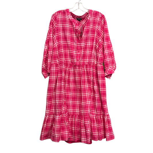 Dress Casual Short By Torrid In Pink & White, Size:2