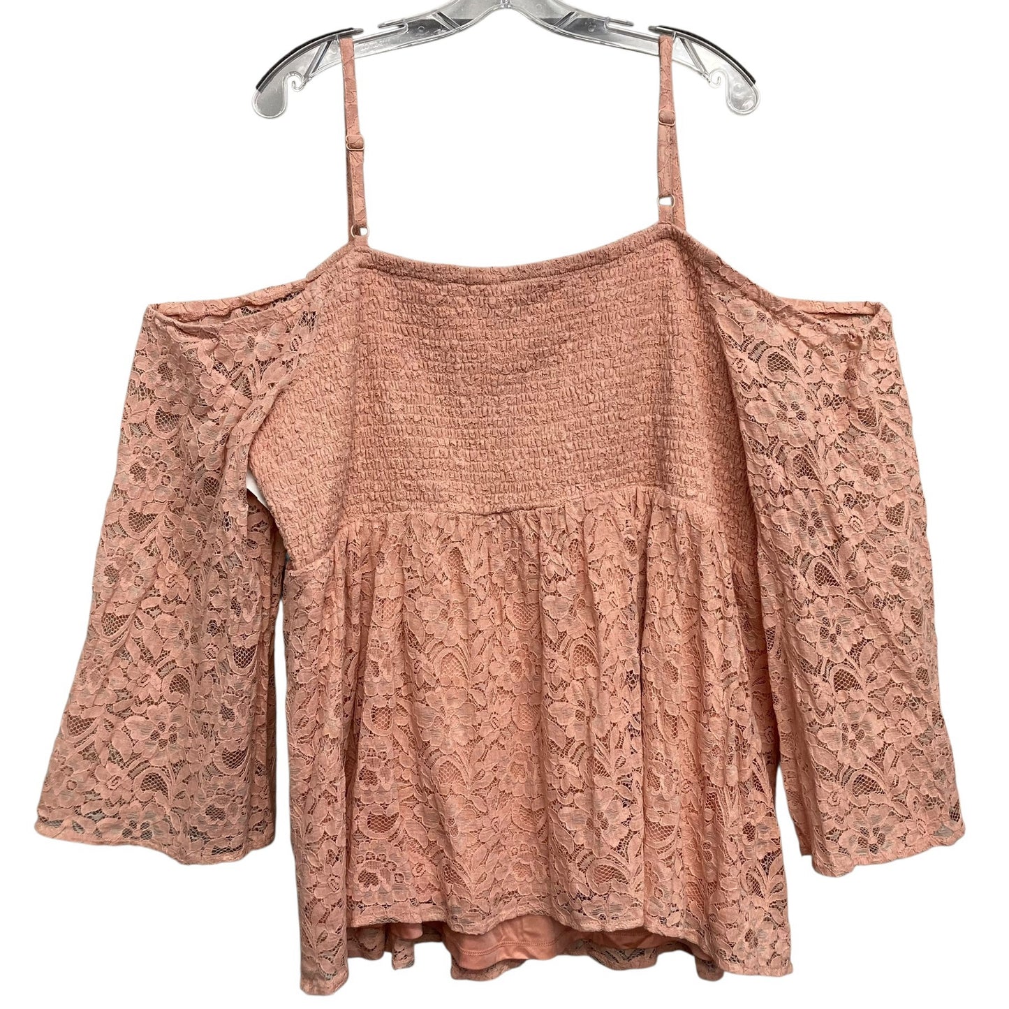 Top LS By Torrid In Pink, Size:4X