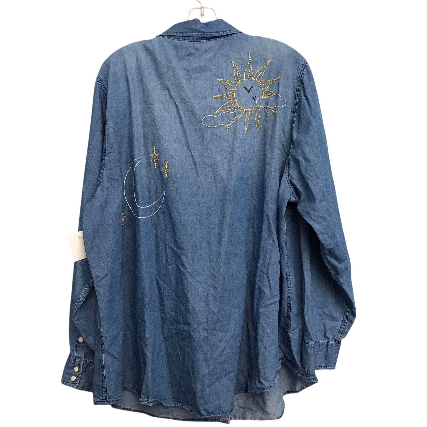 Top Ls By Torrid In Blue Denim, Size:3X