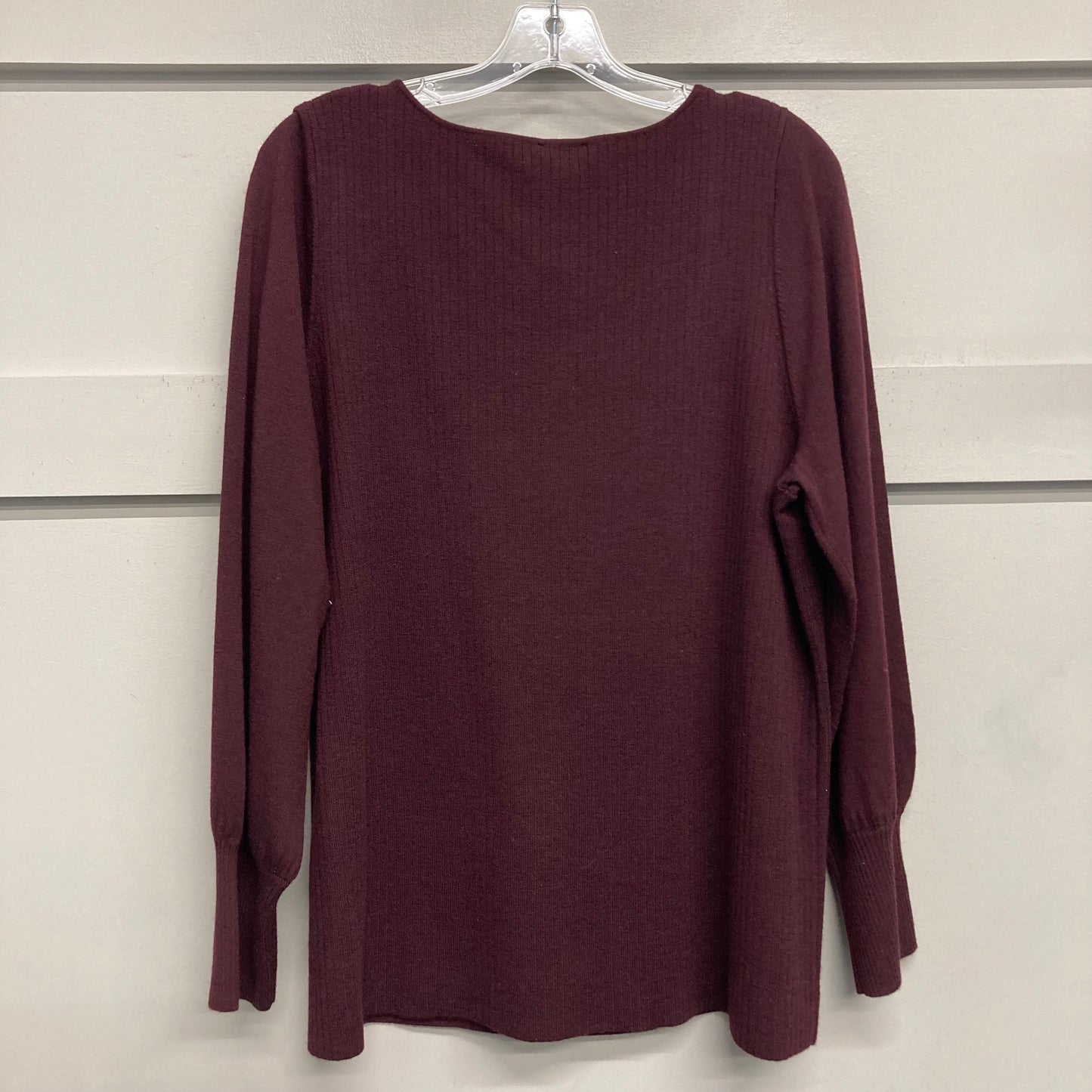 Sweater By Talbots In Maroon, Size:2X