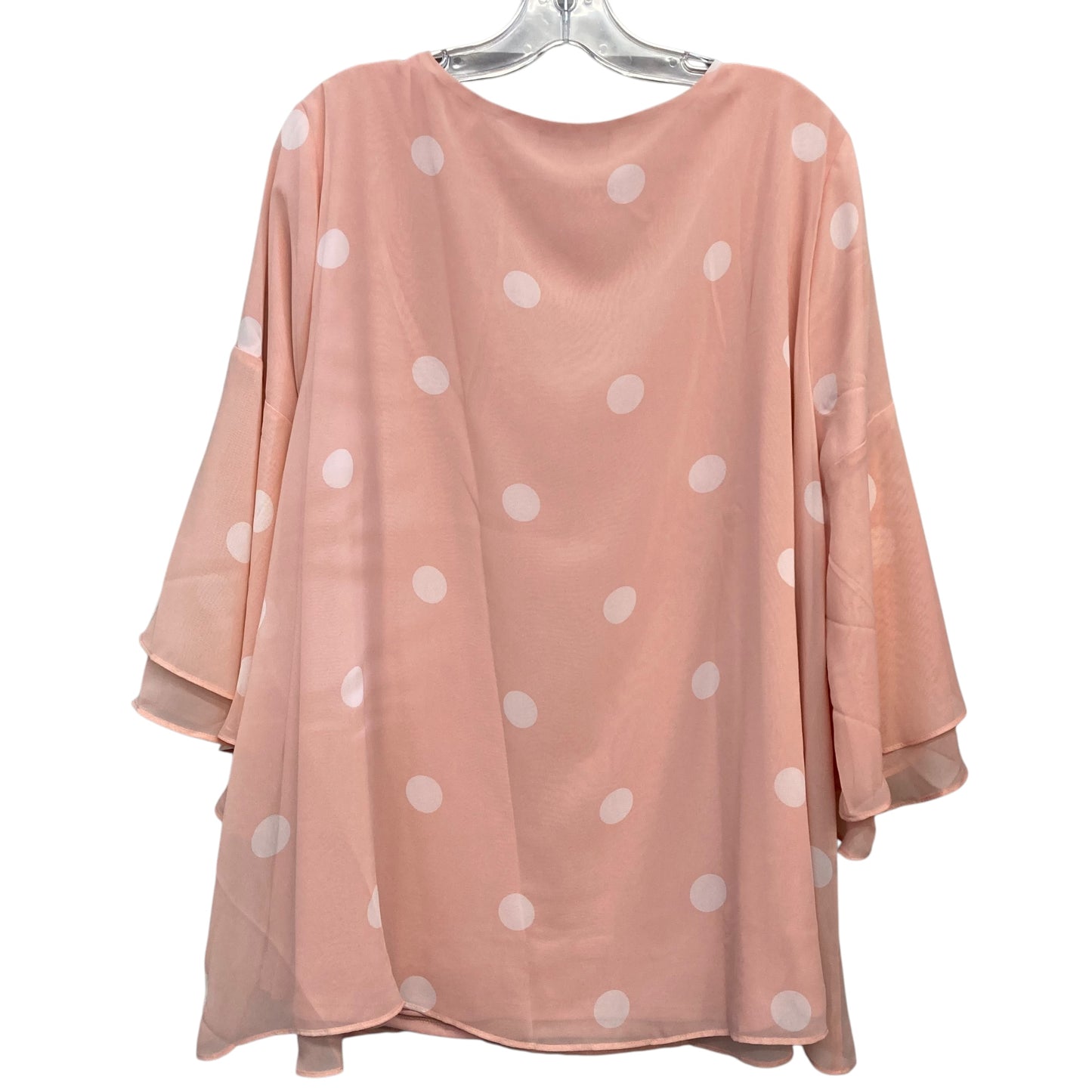 Top 3/4 Sleeve By Lane Bryant In Pink, Size:1X