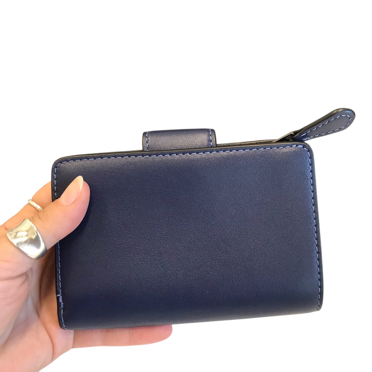 Wallet Designer By Coach In Blue, Size:Small