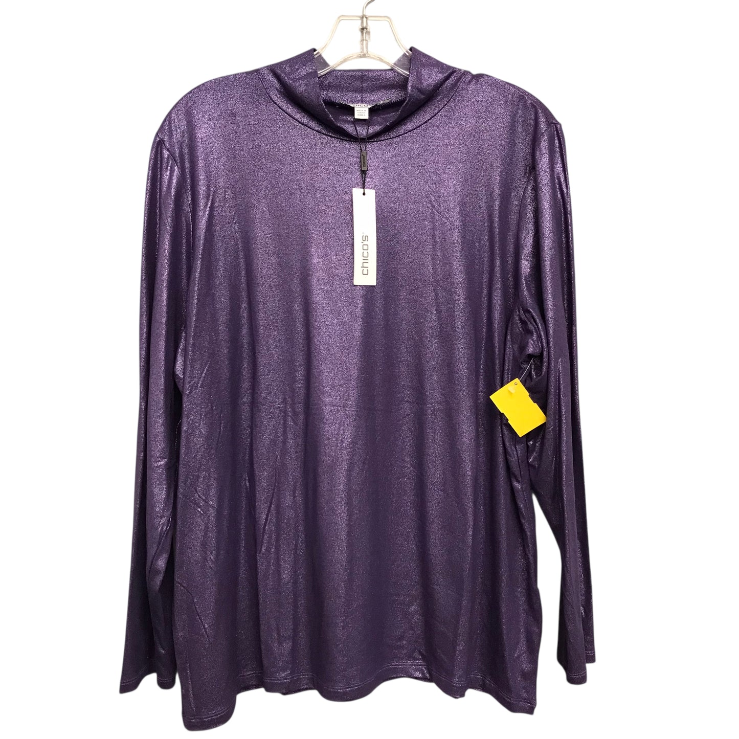 Top Ls Basic By Chicos In Purple, Size:Xl