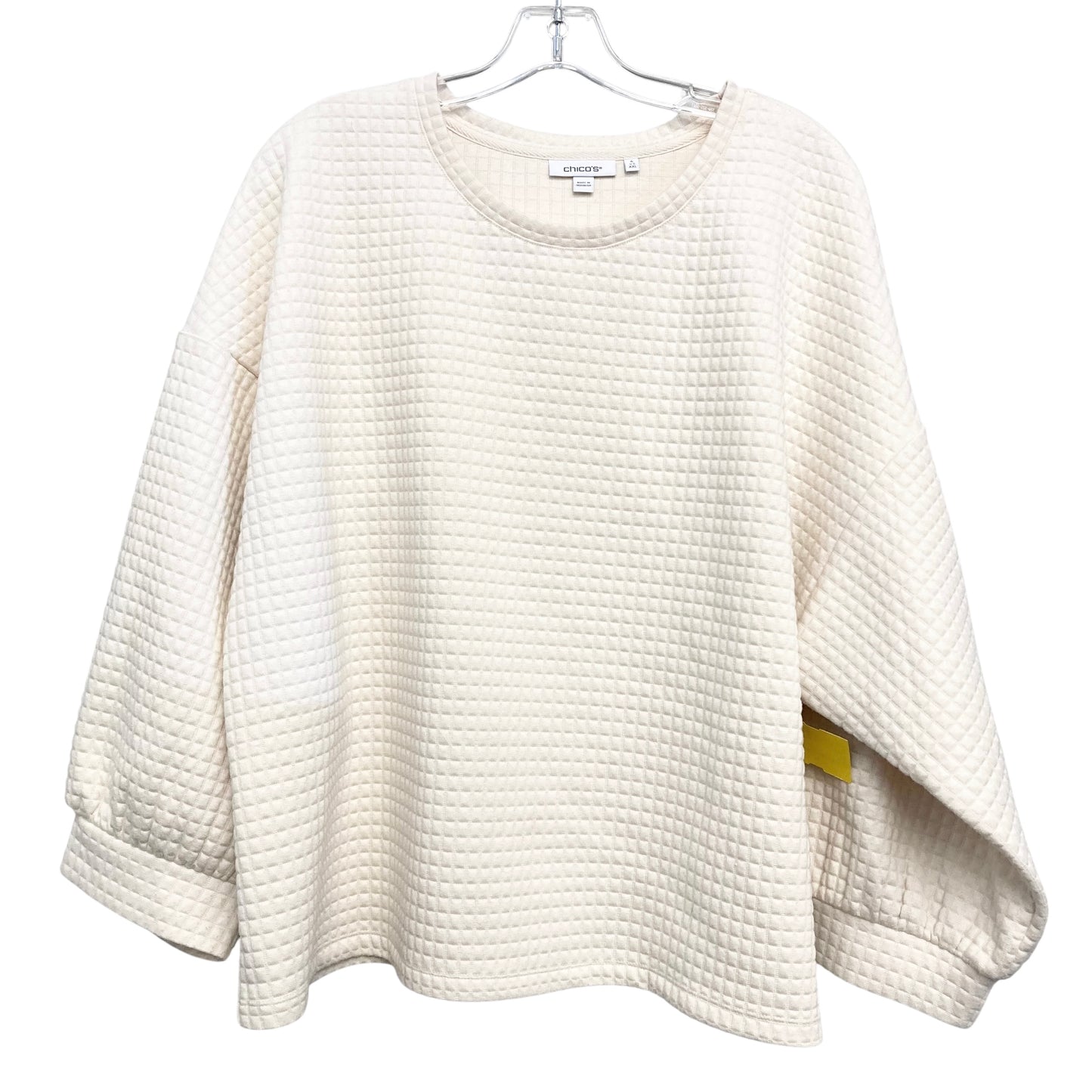 Top Ls By Chicos In Cream, Size:1X