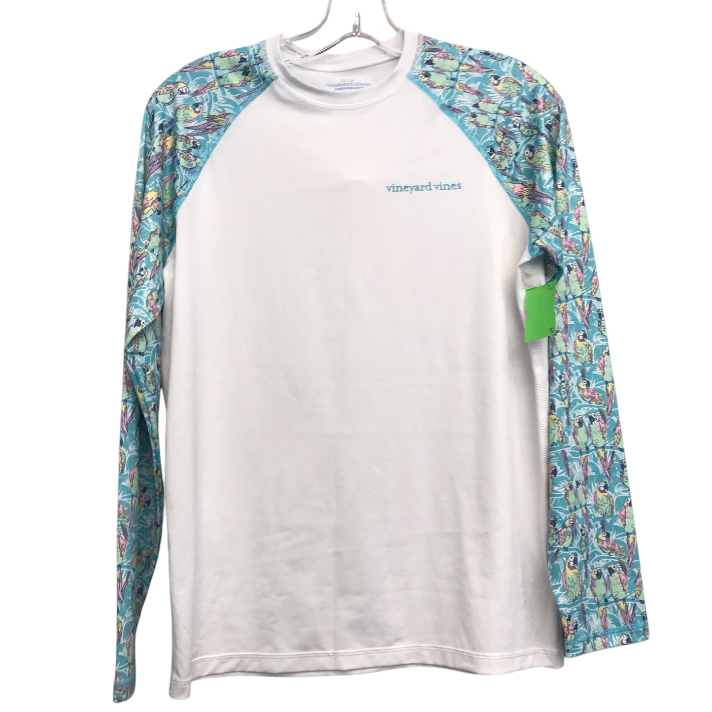 Athletic Top Ls Crewneck By Vineyard Vines In Aqua, Size:Xl